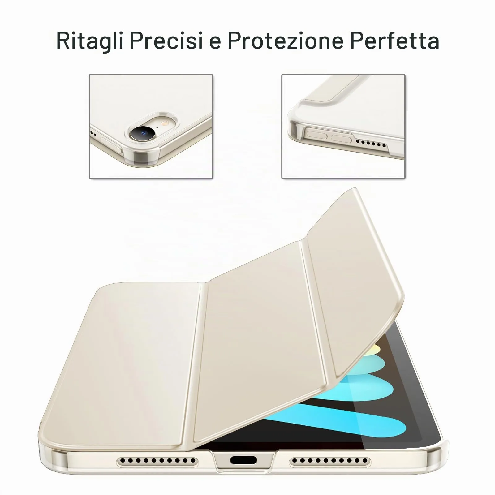 JETech Custodia per iPad mini A17 Pro / 6ª Gen, Galassia - immagine 3