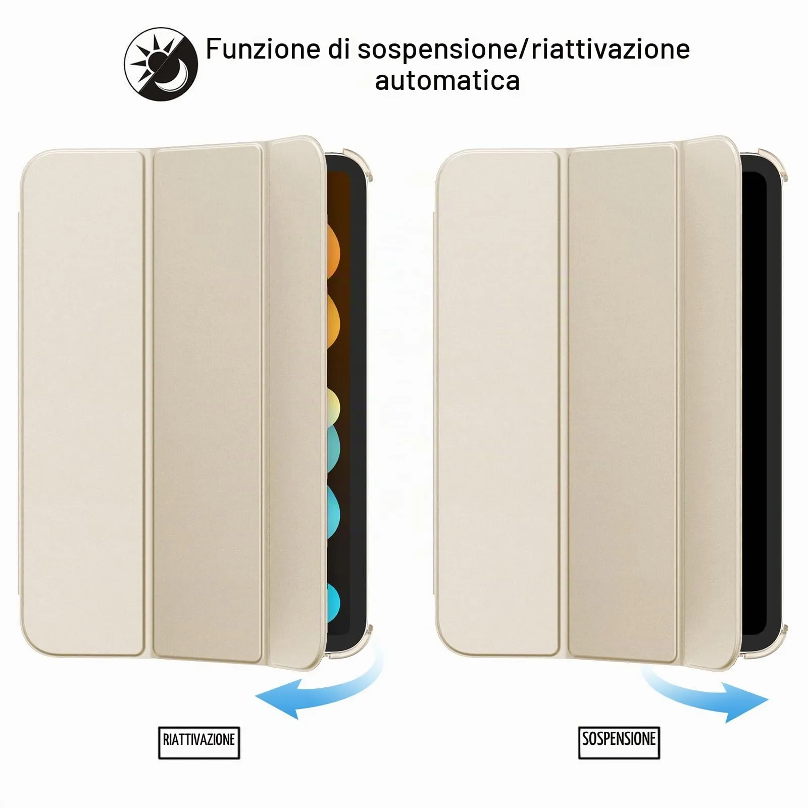 JETech Custodia per iPad mini A17 Pro / 6ª Gen, Galassia - immagine 6