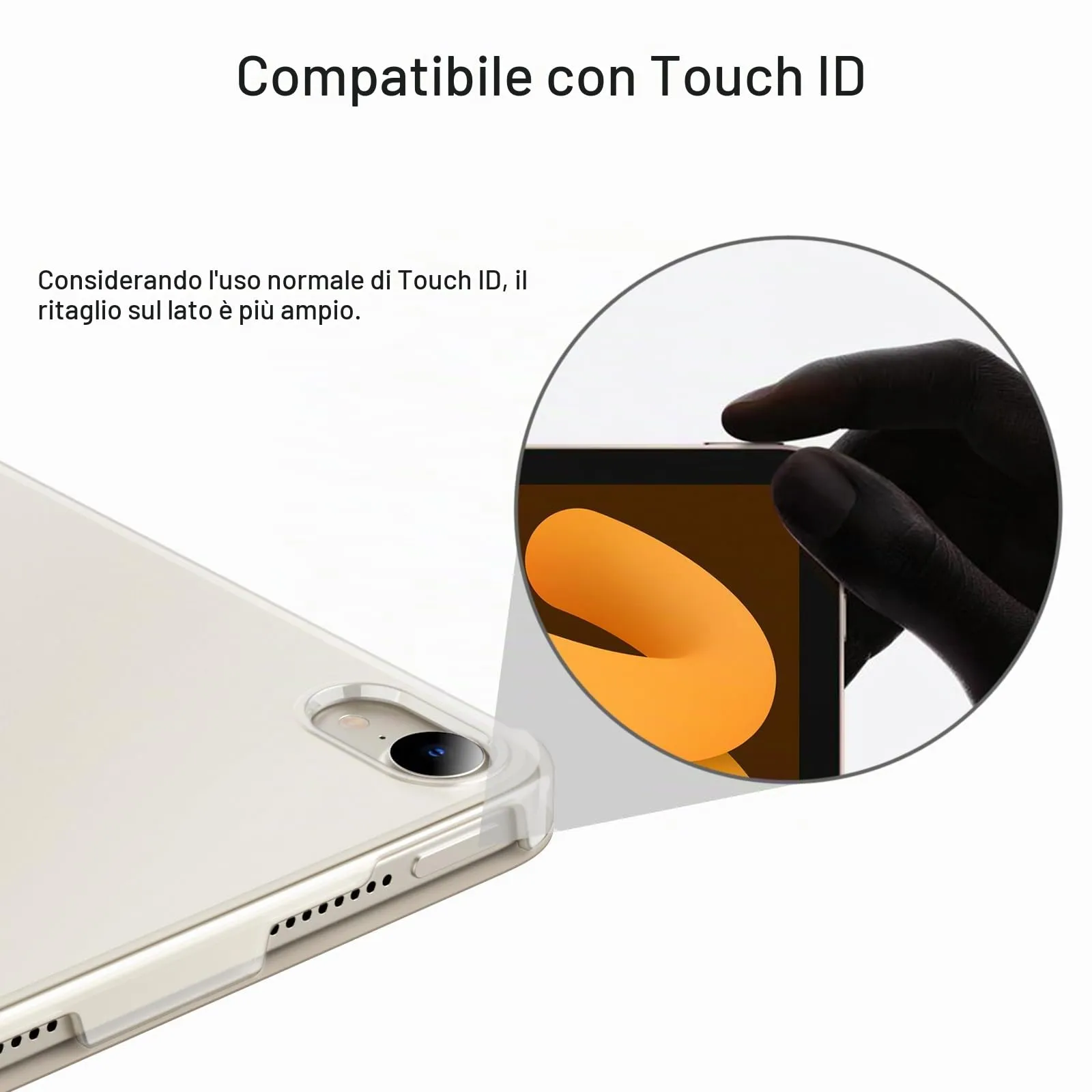 JETech Custodia per iPad mini A17 Pro / 6ª Gen, Galassia - immagine 7