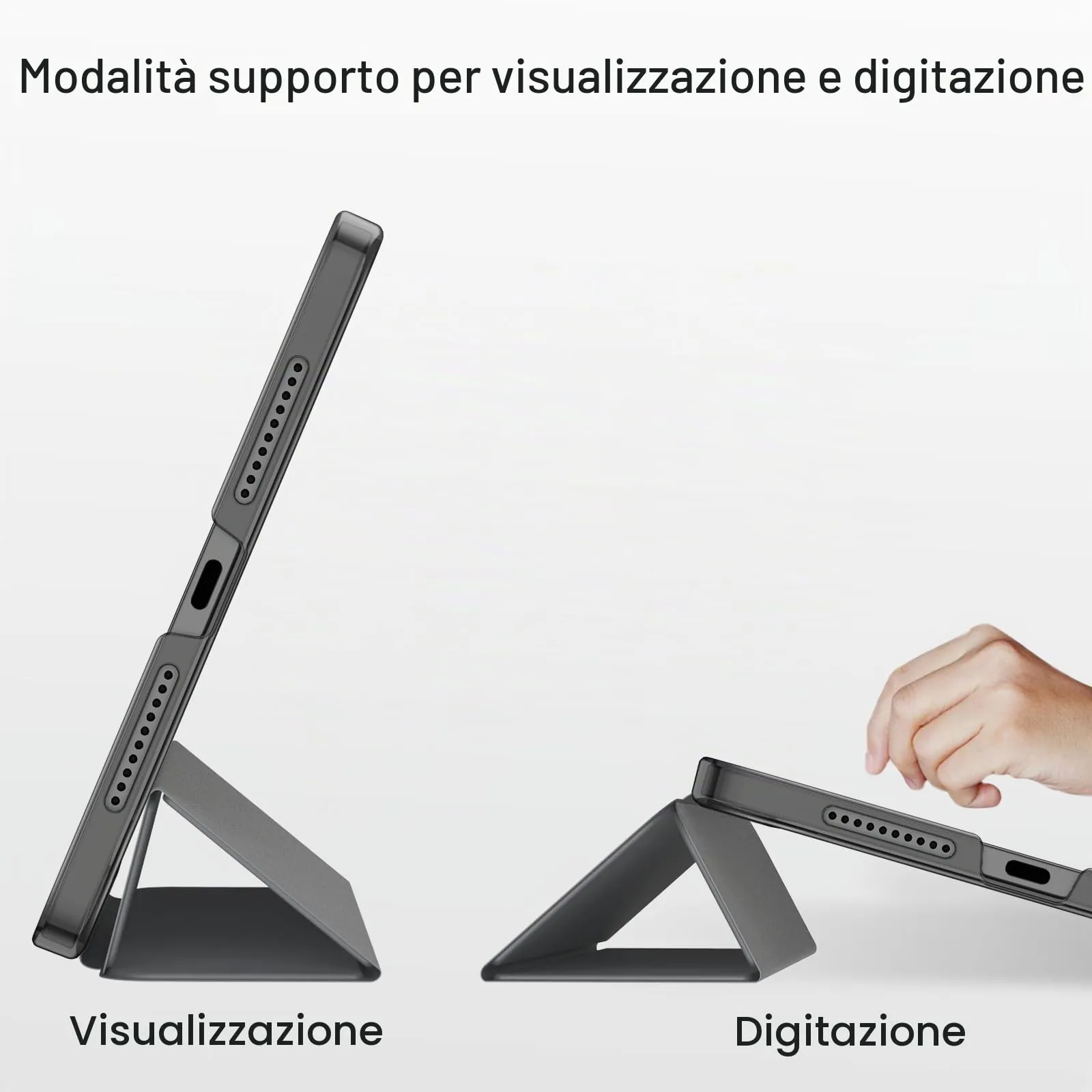 JETech Custodia per iPad mini A17 Pro/6ª Gen, Grigio Siderale - immagine 5