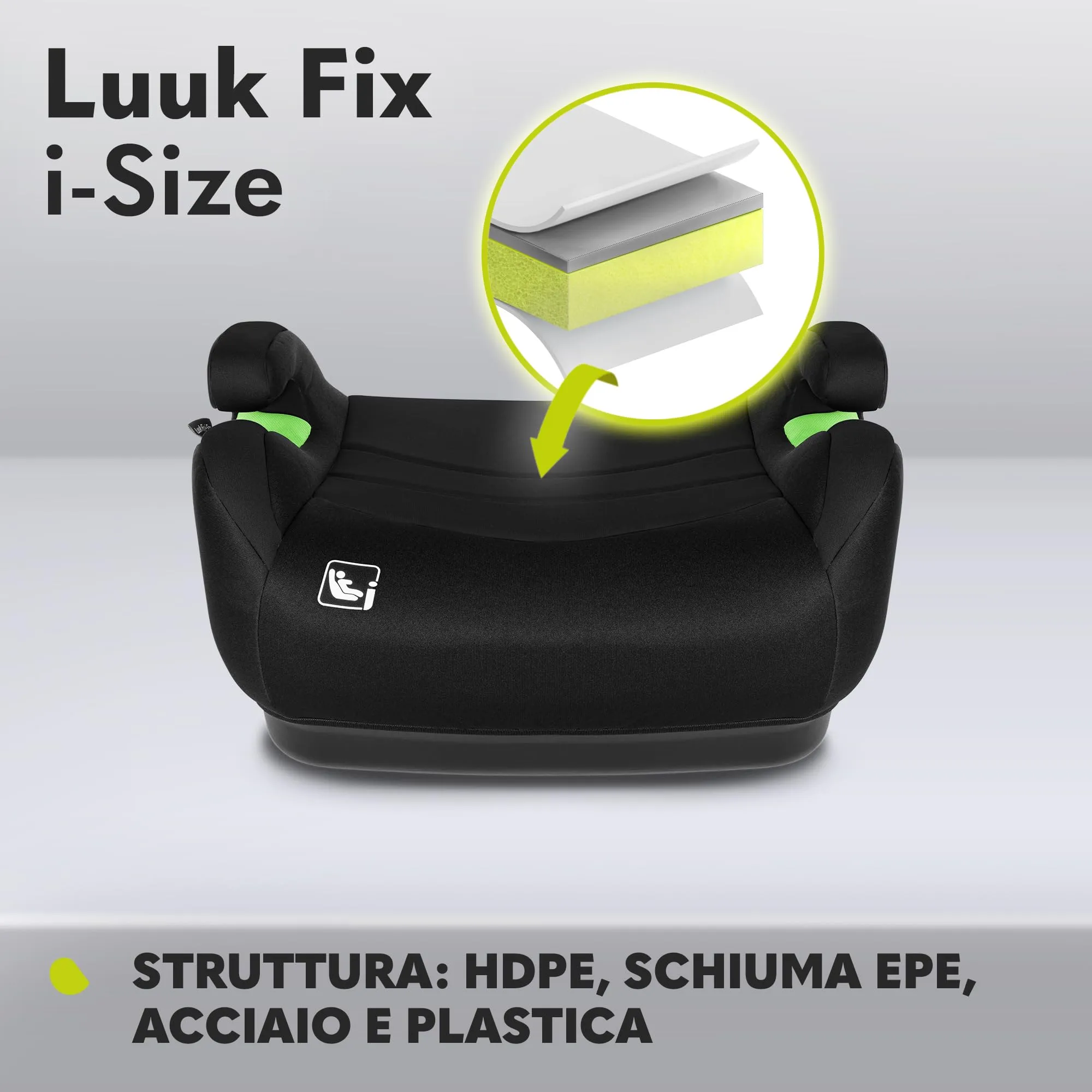 Lionelo Luuk Fix i-Size Rialzo Auto ISOFIX per Bambini 125-150 cm - immagine 6