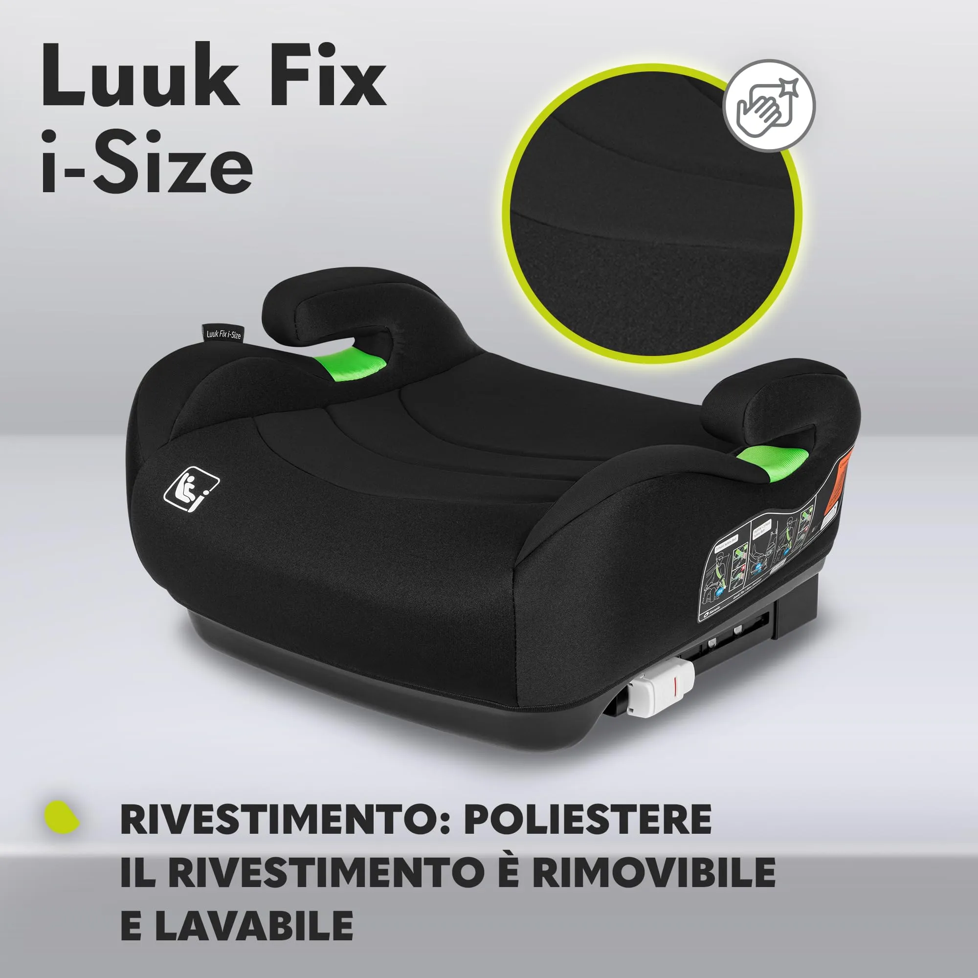 Lionelo Luuk Fix i-Size Rialzo Auto ISOFIX per Bambini 125-150 cm - immagine 7
