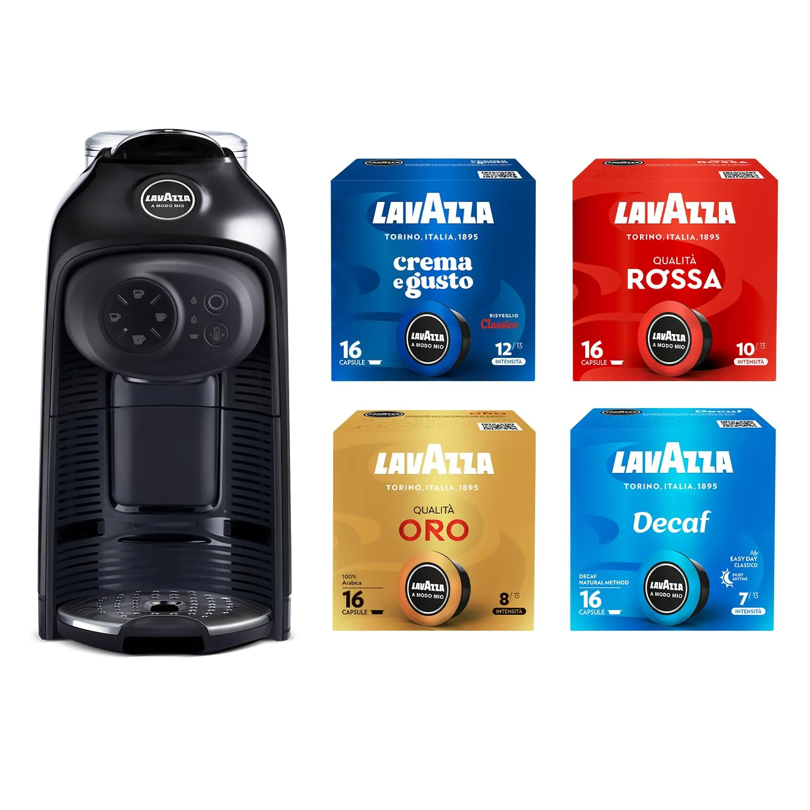 Lavazza A Modo Mio Macchina Caffè Idola, Nera - immagine 1