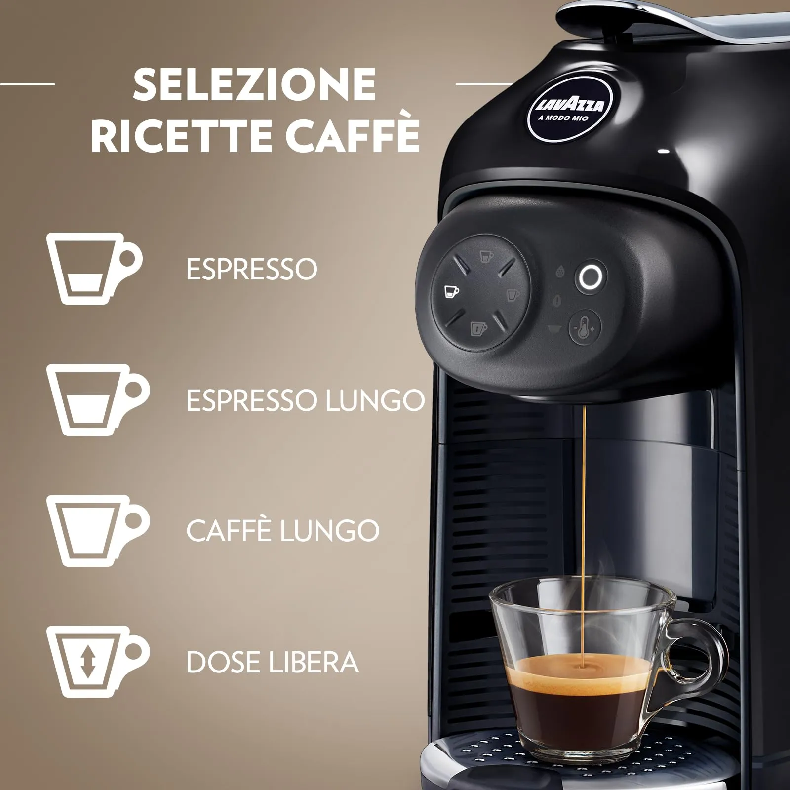 Lavazza A Modo Mio Macchina Caffè Idola, Nera - immagine 2