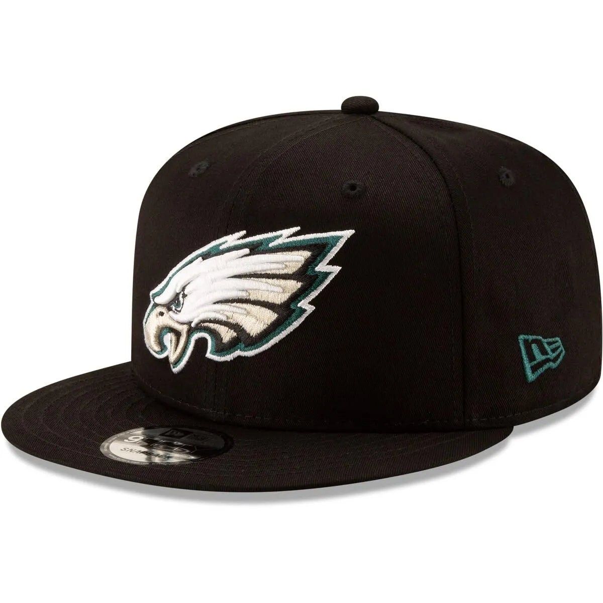 New Era NBA 9Fifty Snapback Cappellino da Uomo, Philadelphia Eagles, Nero, Taglia Unica - immagine 1