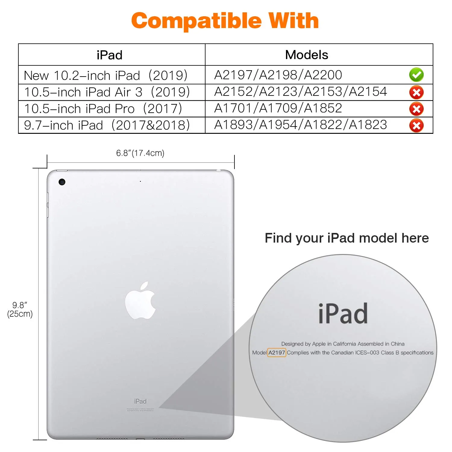 MoKo Cover for iPad 9th/8th/7th Gen 10.2" (2019/2020/2021), Rose Gold - immagine 2