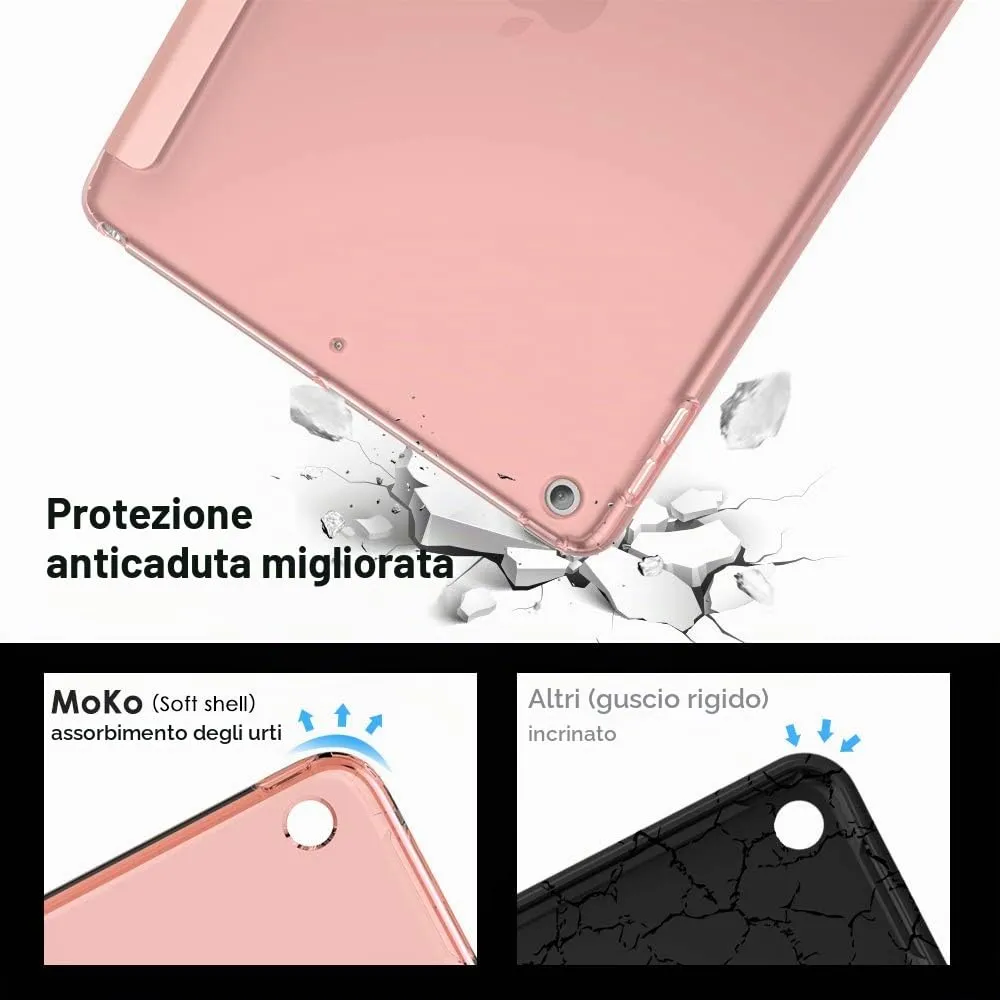 MoKo Cover for iPad 9th/8th/7th Gen 10.2" (2019/2020/2021), Rose Gold - immagine 3