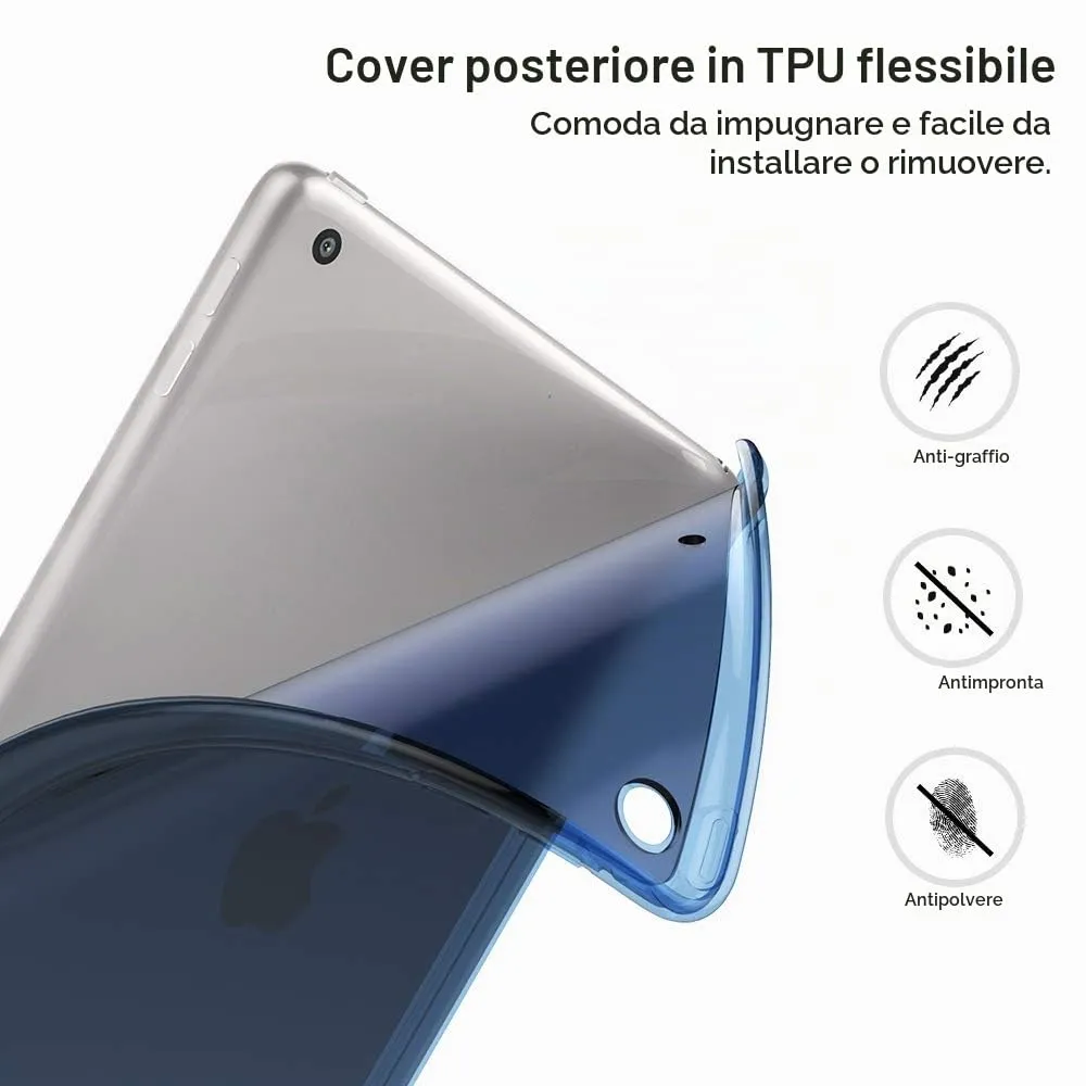 MoKo Cover for iPad 9th/8th/7th Gen 10.2" (2021/2020/2019), Blu Marino - immagine 6