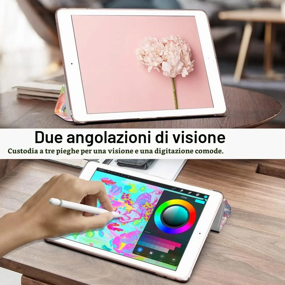MoKo Cover for iPad 9th/8th/7th Gen 10.2" (2021/2020/2019), Fiori Fragranti - immagine 5