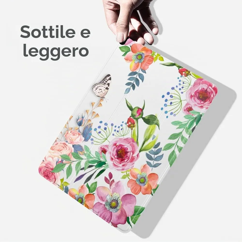 MoKo Cover for iPad 9th/8th/7th Gen 10.2" (2021/2020/2019), Fiori Fragranti - immagine 8