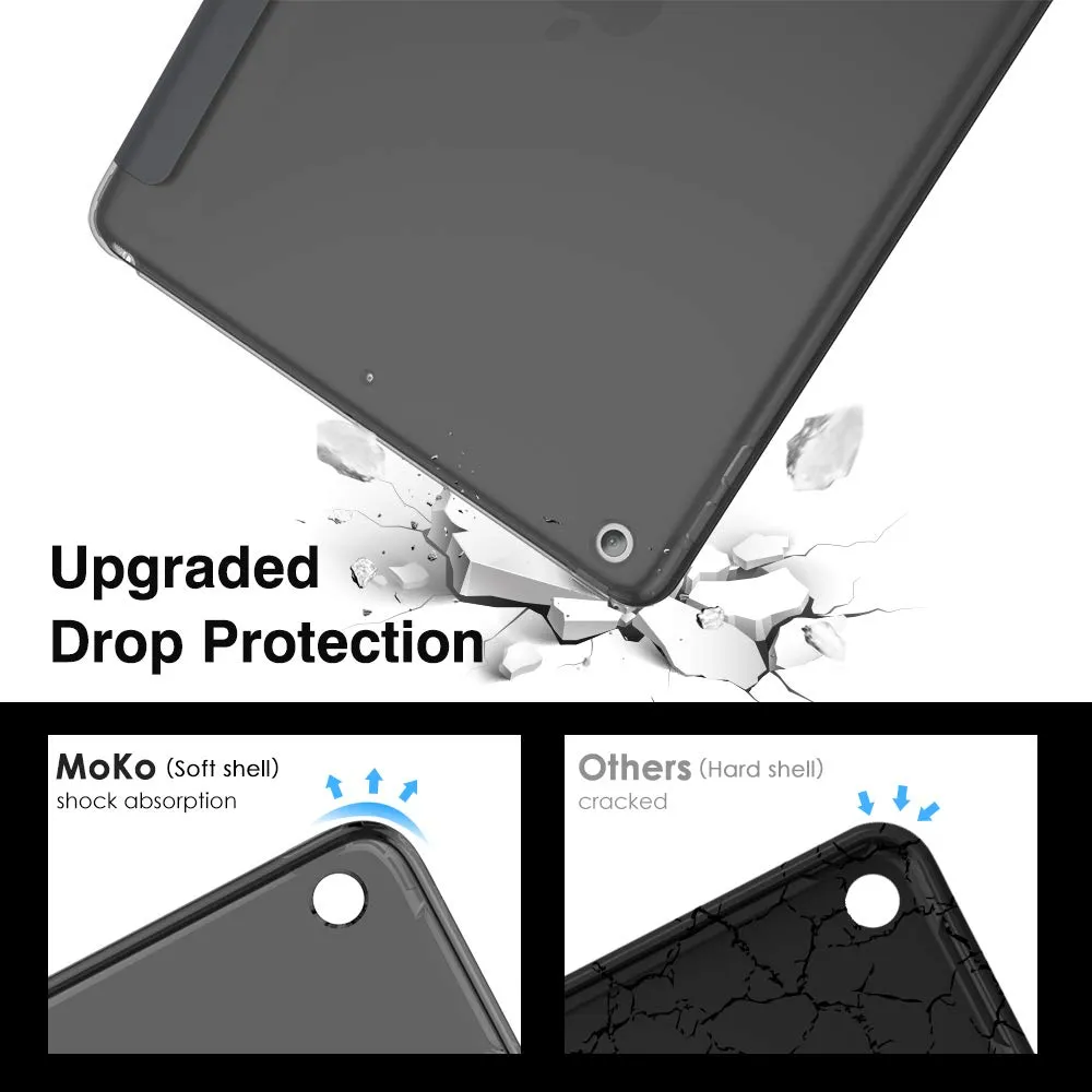 MoKo Cover per iPad 9a/8a/7a Gen 10.2" (2021/2020/2019), Grigio Siderale - immagine 3