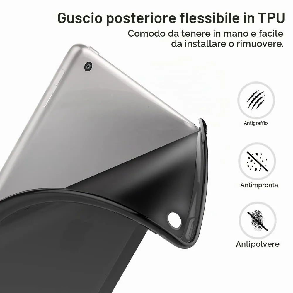 MoKo Cover per iPad 9a/8a/7a Gen 10.2" (2021/2020/2019), Grigio Siderale - immagine 6