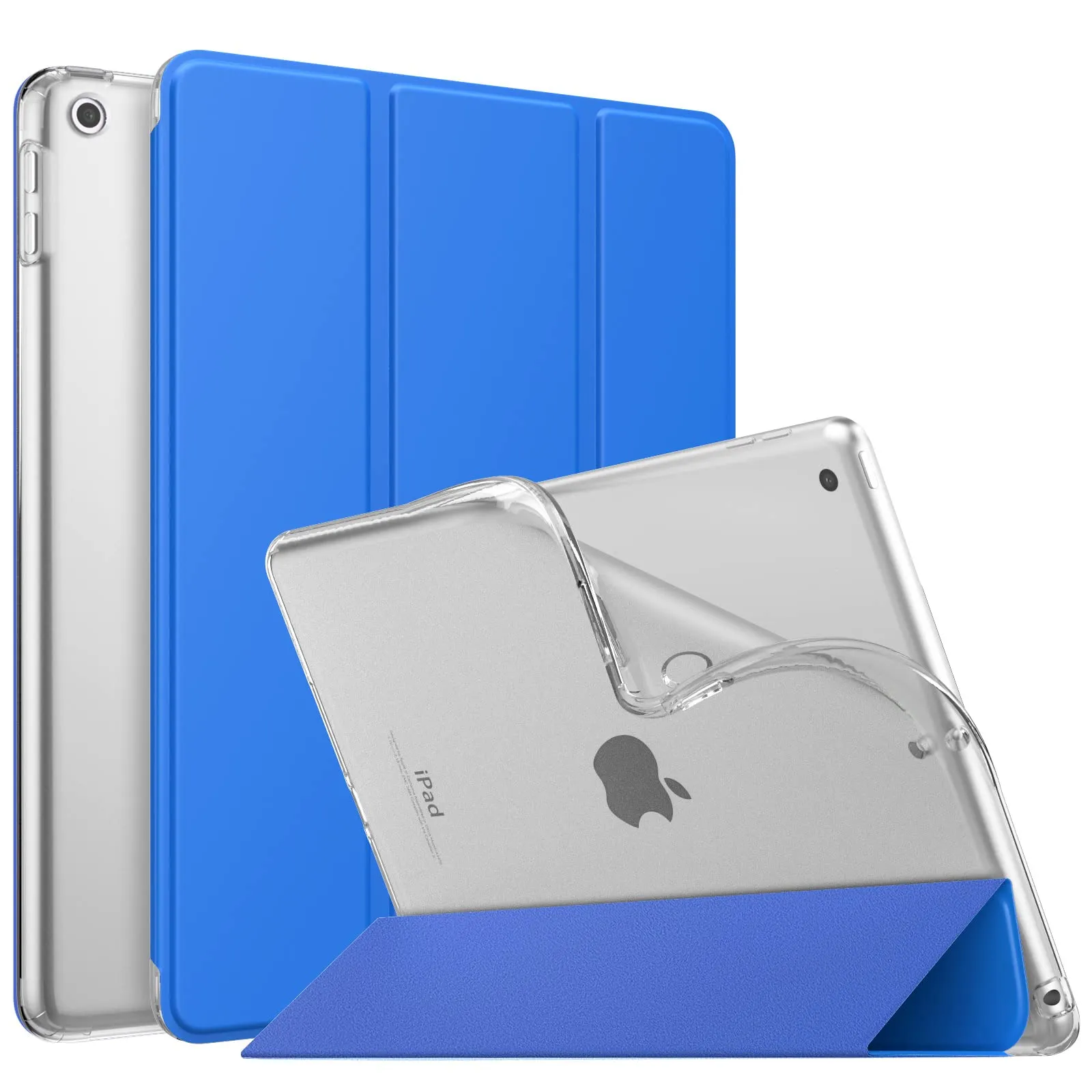 MoKo Cover for iPad 7th, 8th, 9th Gen 10.2" (2019-2021), Onda Blu - immagine 1
