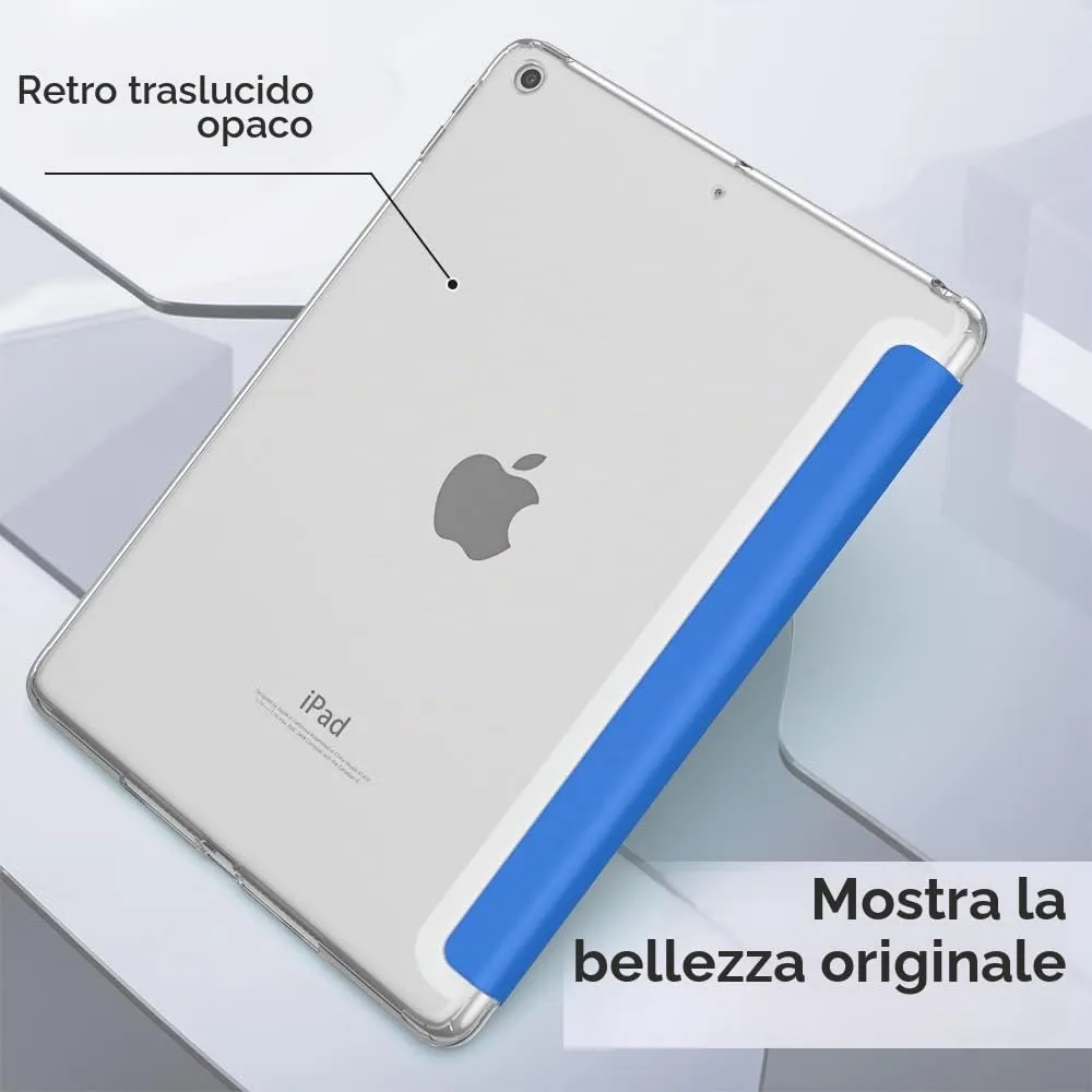 MoKo Cover for iPad 7th, 8th, 9th Gen 10.2" (2019-2021), Onda Blu - immagine 9