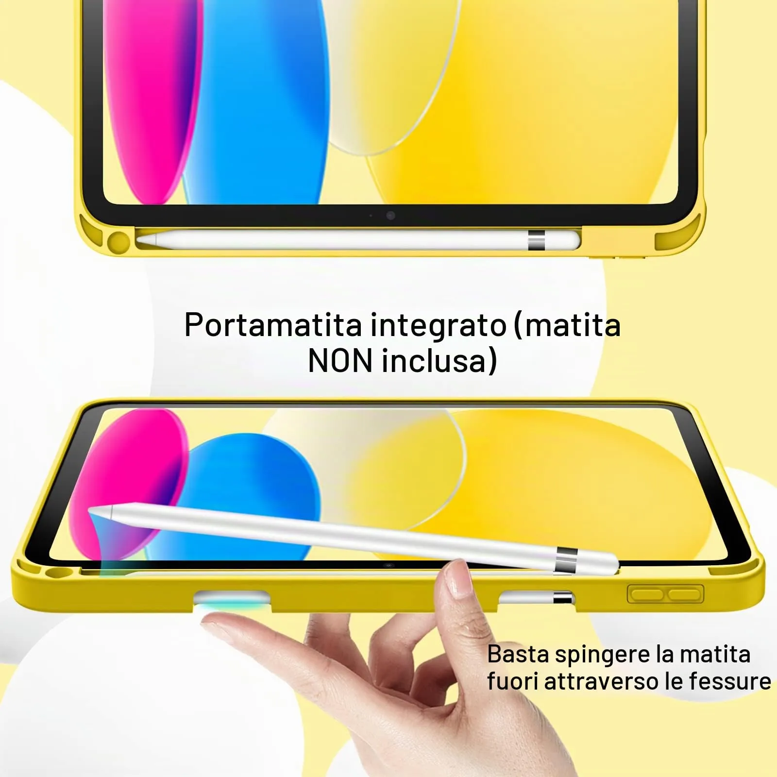 JETech Custodia per iPad 10ª/11ª Gen, Giallo - immagine 5