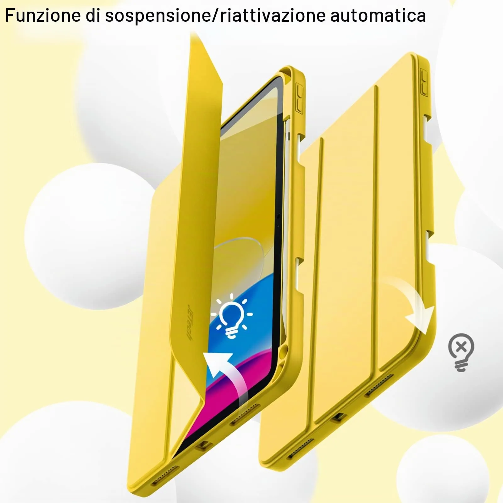JETech Custodia per iPad 10ª/11ª Gen, Giallo - immagine 6