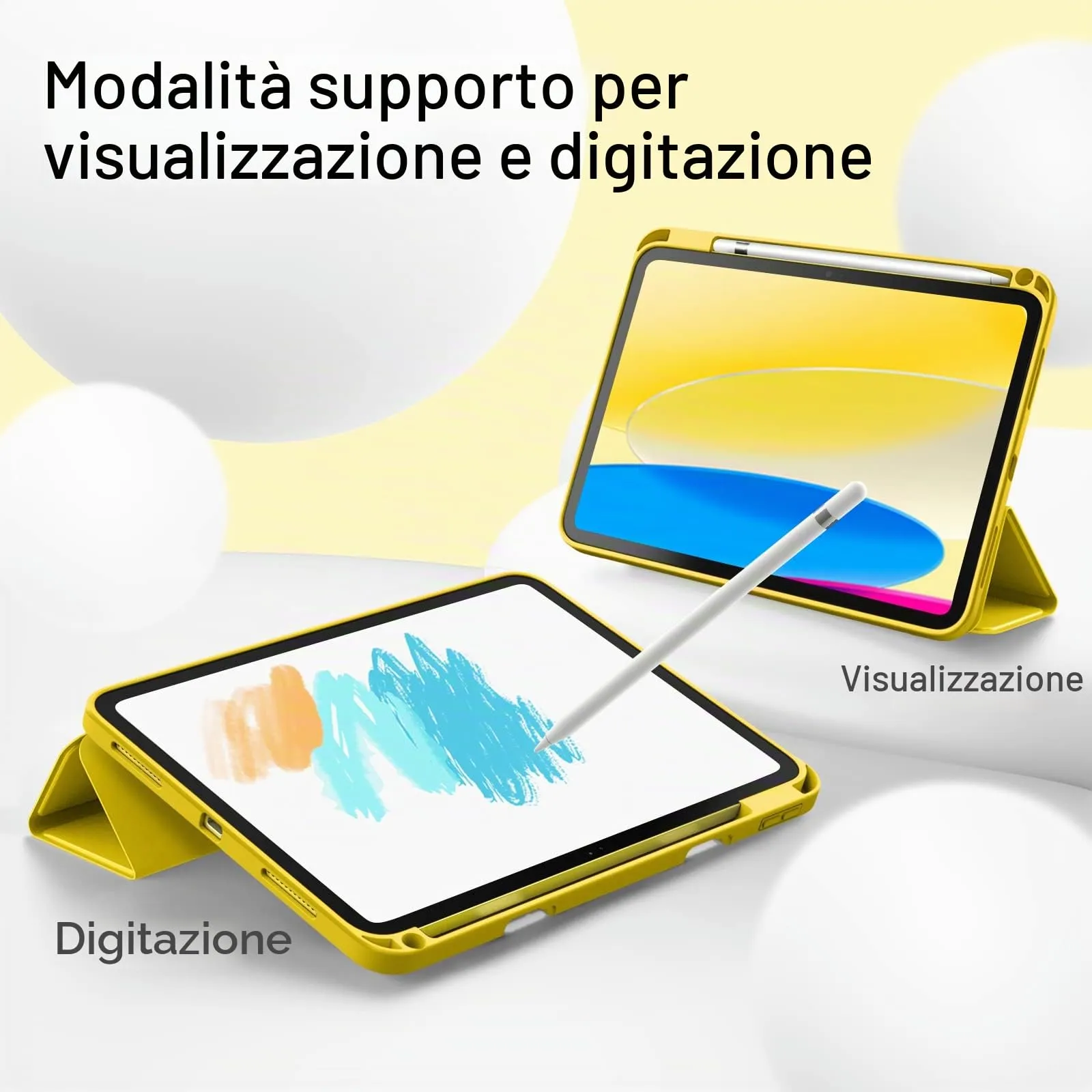 JETech Custodia per iPad 10ª/11ª Gen, Giallo - immagine 7