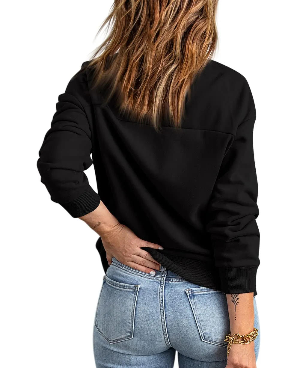 GeGekoko Donna Felpa con Zip e Tasche Giacca Sportiva Lunga Hoodie Sweatshirt - immagine 4
