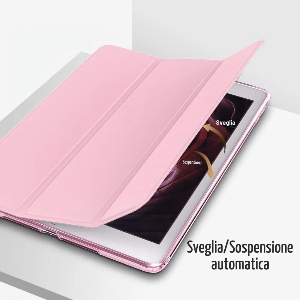 MoKo Cover for iPad 9th/8th/7th Gen 10.2" (2021/2020/2019), Fiore Rosa - immagine 7