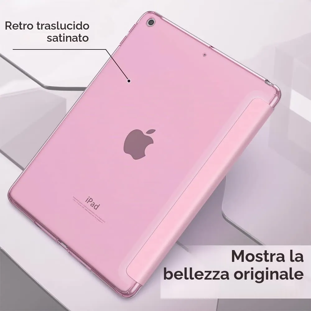 MoKo Cover for iPad 9th/8th/7th Gen 10.2" (2021/2020/2019), Fiore Rosa - immagine 9