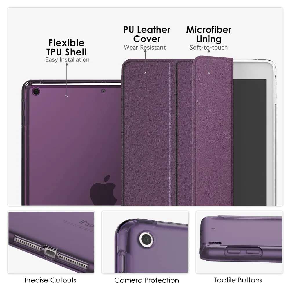 MoKo Cover for iPad 9th/8th/7th Gen 10.2" (2019-2021), Dark Purple - immagine 4