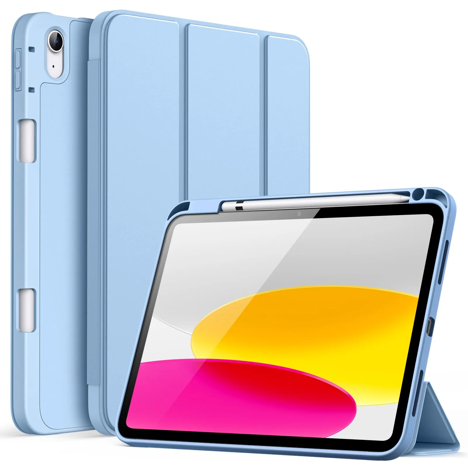 JETech Custodia per iPad 11ª/10ª Gen, Cielo Blu - immagine 1