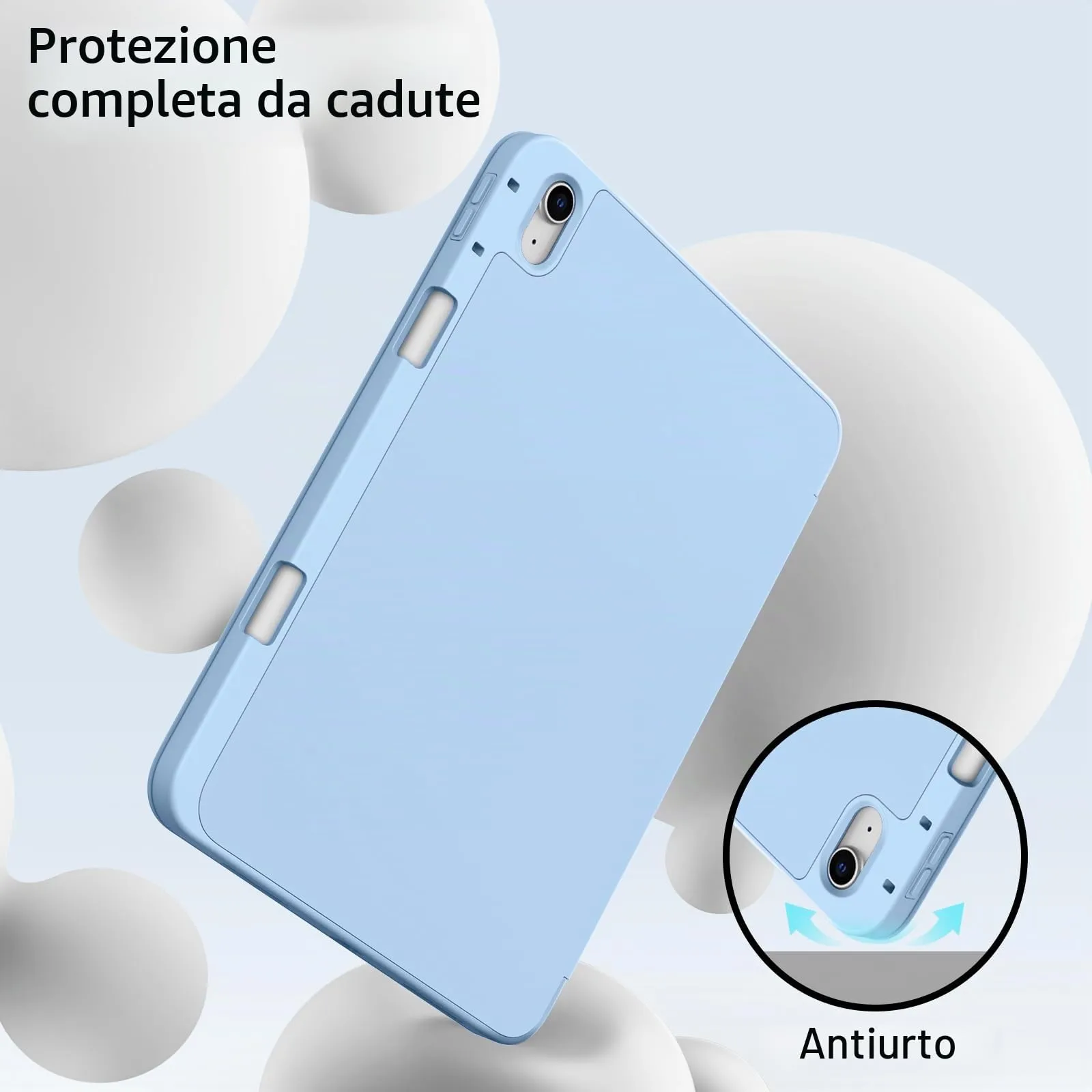 JETech Custodia per iPad 11ª/10ª Gen, Cielo Blu - immagine 4