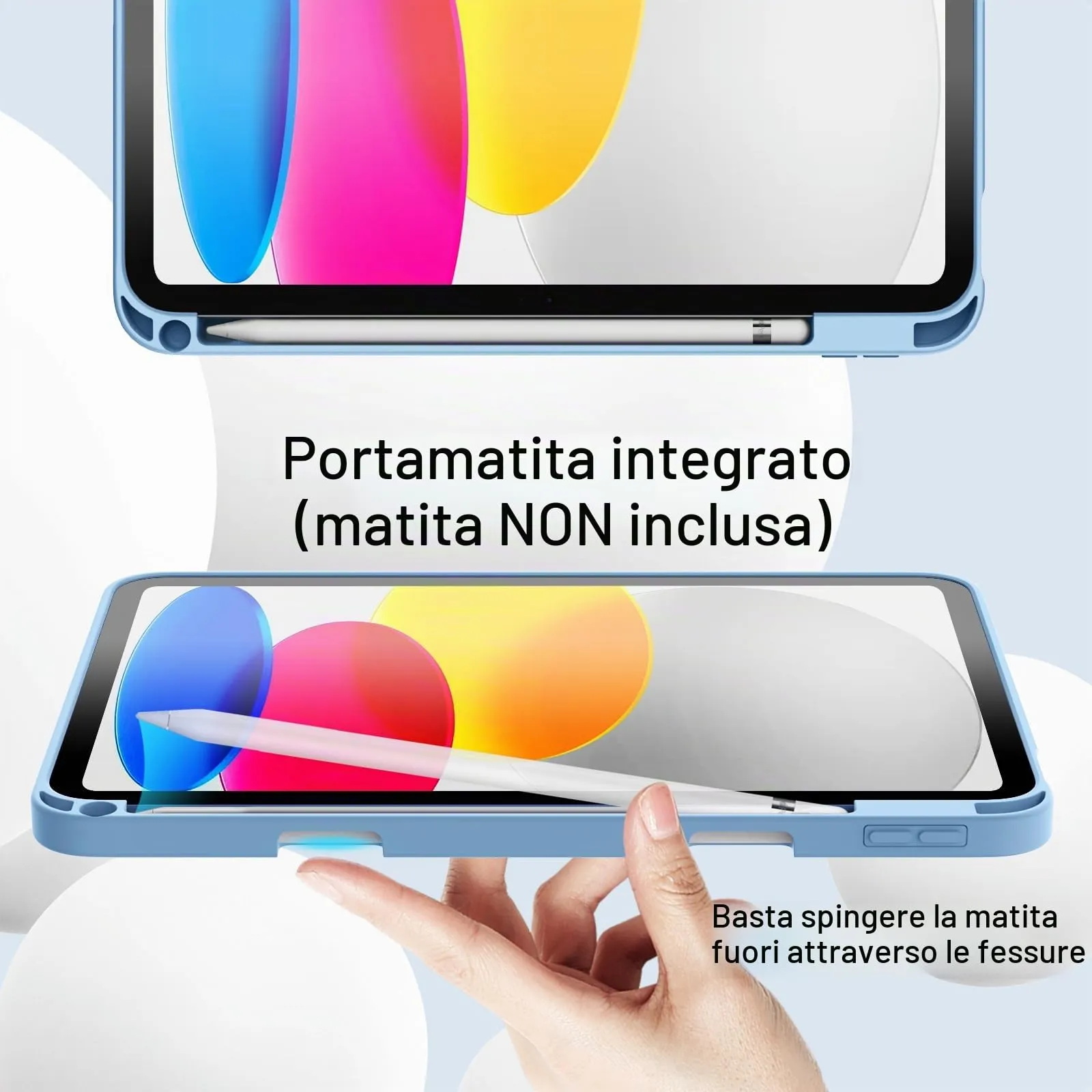 JETech Custodia per iPad 11ª/10ª Gen, Cielo Blu - immagine 5