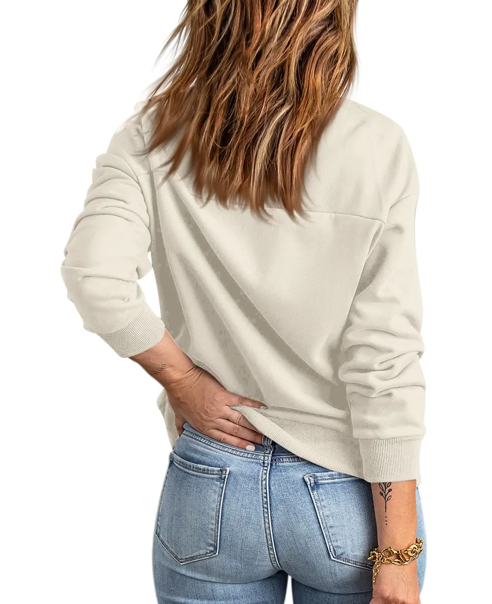 GeGekoko Donna Felpa con Zip e Tasche Giacca Sportiva Lunga Hoodie Sweatshirt - immagine 4
