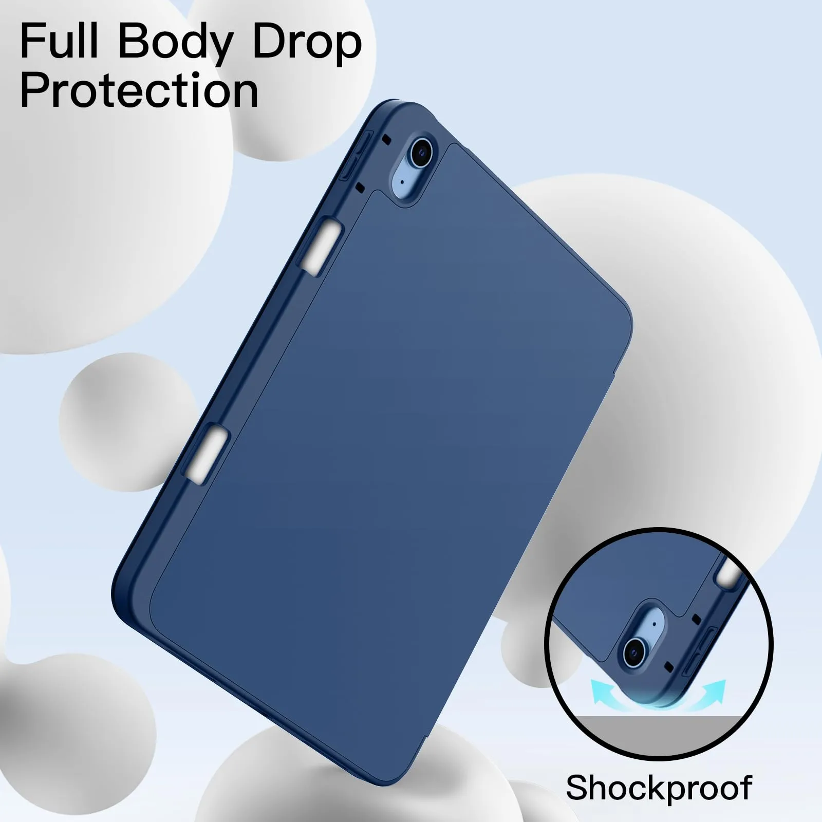 JETech Custodia per iPad 11ª/10ª Gen, Navy - immagine 4