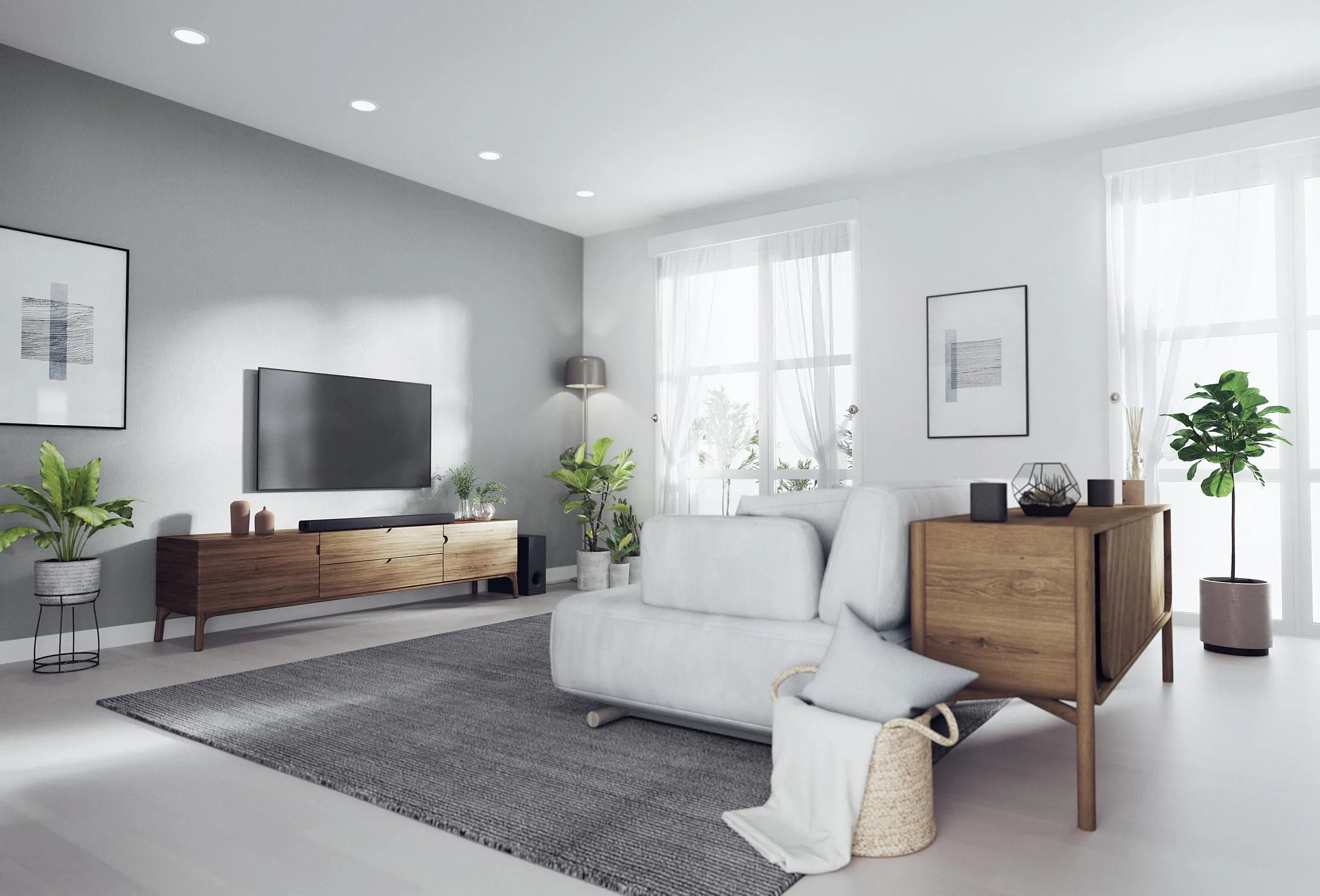 Yamaha True X Bar 40A Soundbar with Dolby Atmos, Subwoofer and Alexa, Grigio Carbone - immagine 4