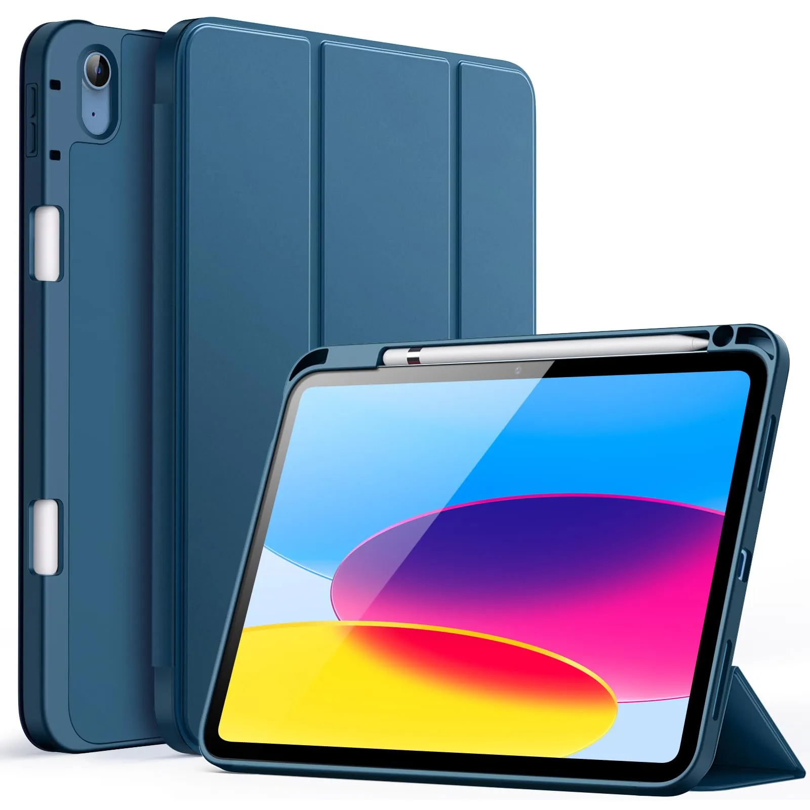 JETech Custodia per iPad 11ª/10ª Gen, Verde Acqua - immagine 1