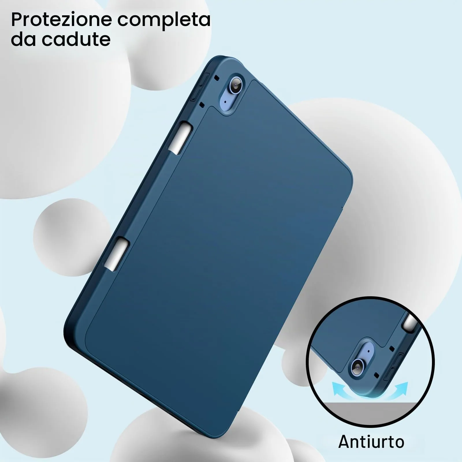 JETech Custodia per iPad 11ª/10ª Gen, Verde Acqua - immagine 4