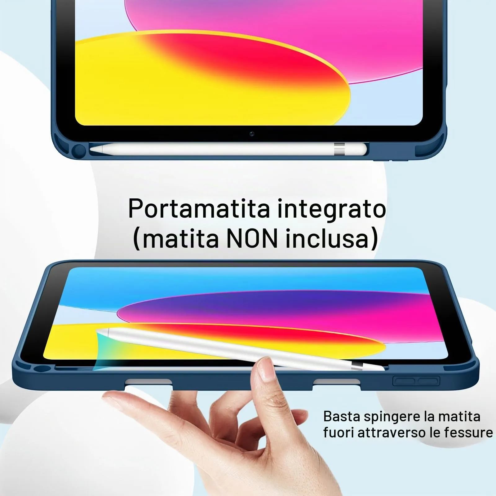 JETech Custodia per iPad 11ª/10ª Gen, Verde Acqua - immagine 5