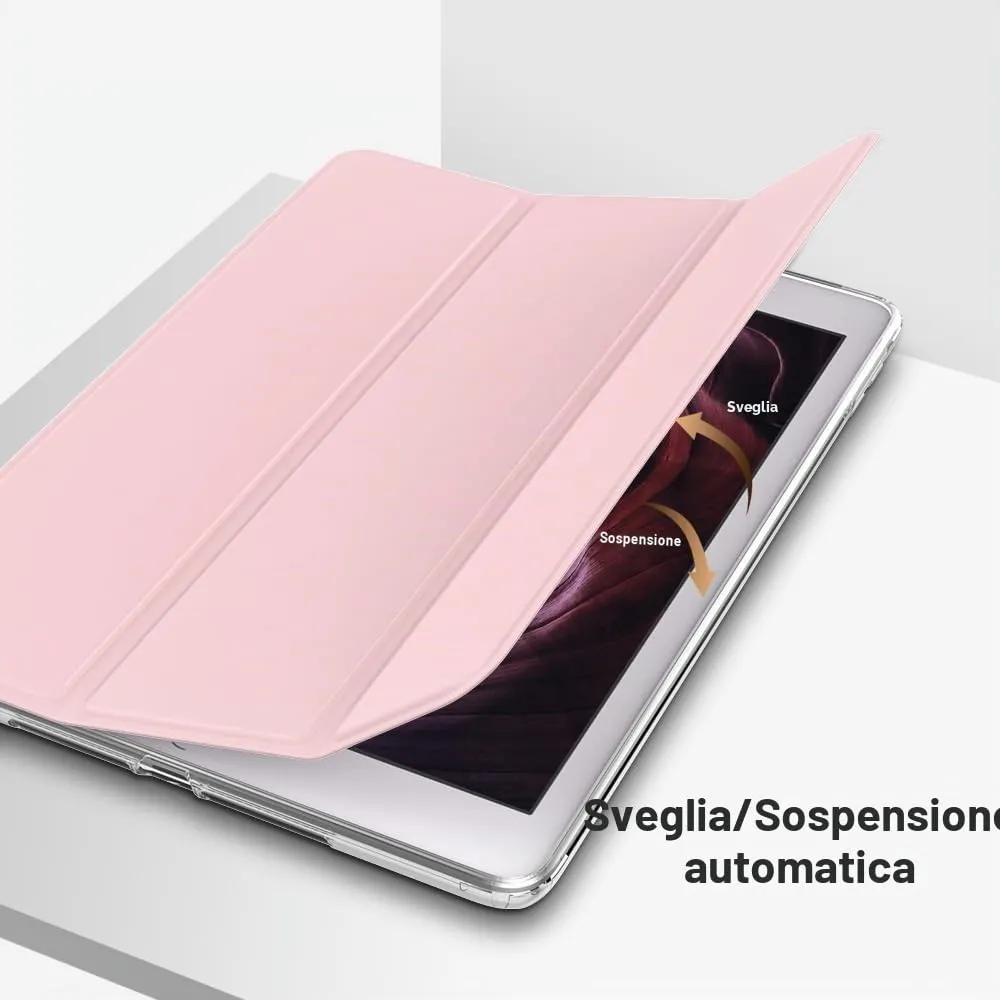 MoKo Cover for iPad 9th/8th/7th Gen 10.2" (2019-2021), Rosa Trasparente - immagine 7