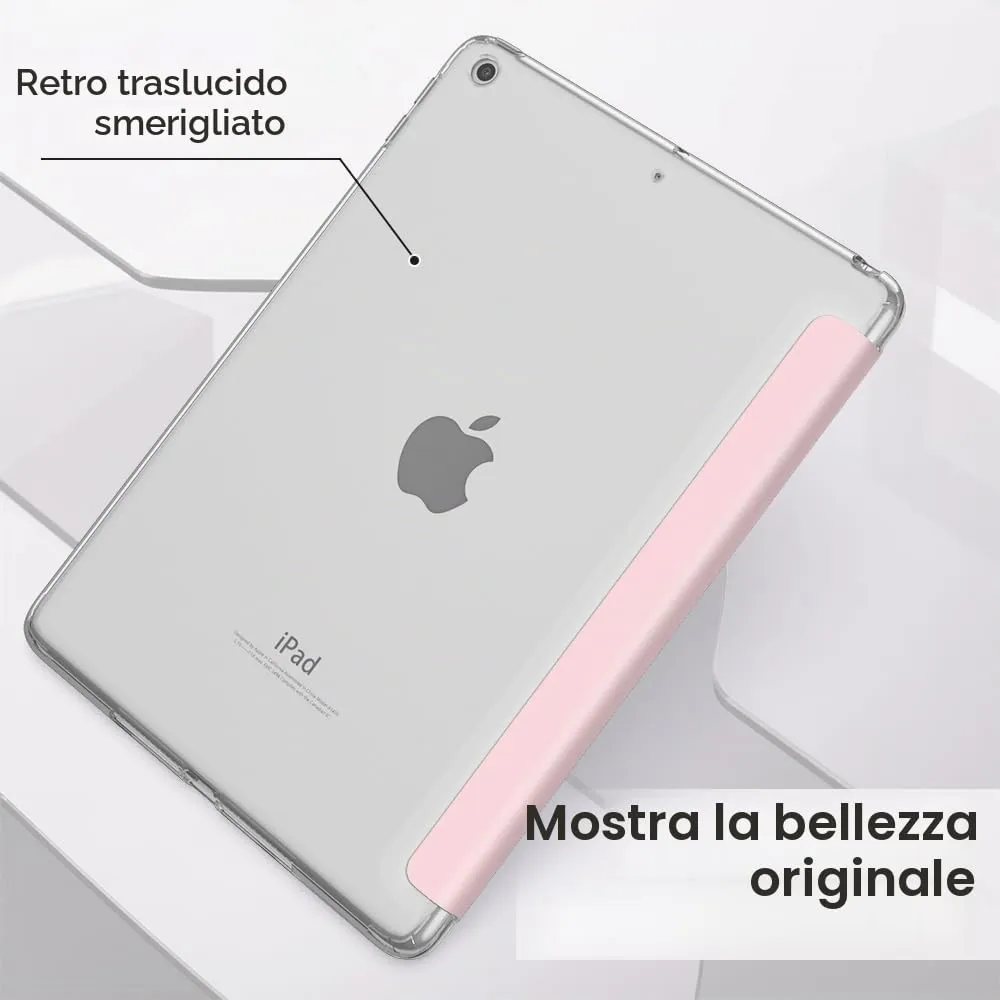 MoKo Cover for iPad 9th/8th/7th Gen 10.2" (2019-2021), Rosa Trasparente - immagine 9