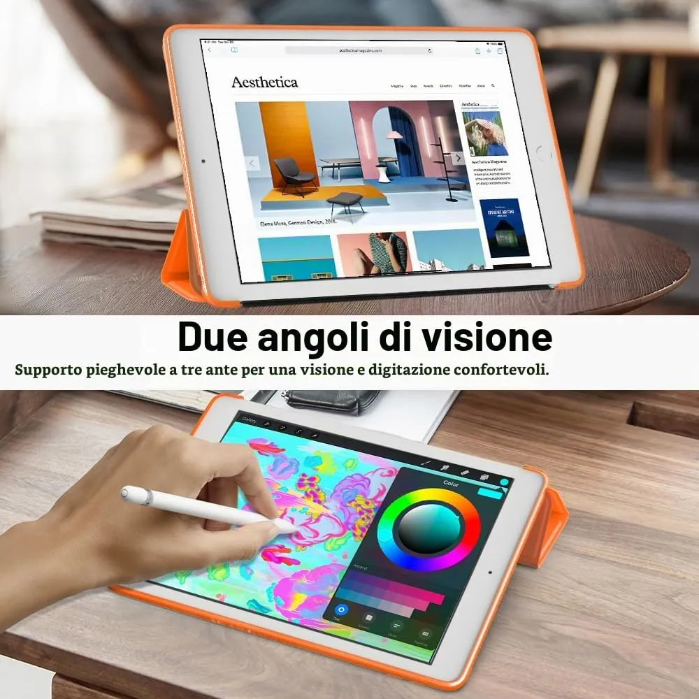 MoKo Cover for iPad 9th/8th/7th Gen 10.2" (2019-2021), Orange - immagine 5