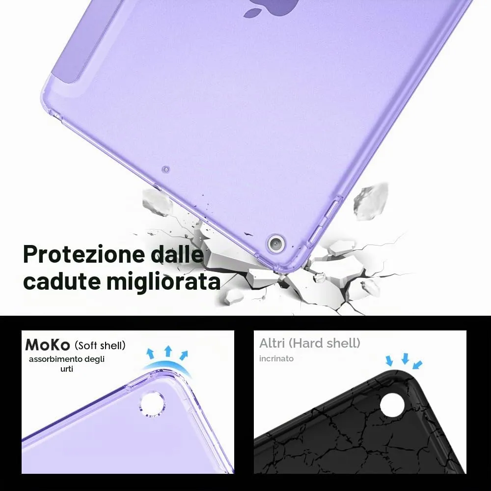 MoKo Cover for iPad 9th/8th/7th Gen 10.2" (2021/2020/2019), Lilla - immagine 3