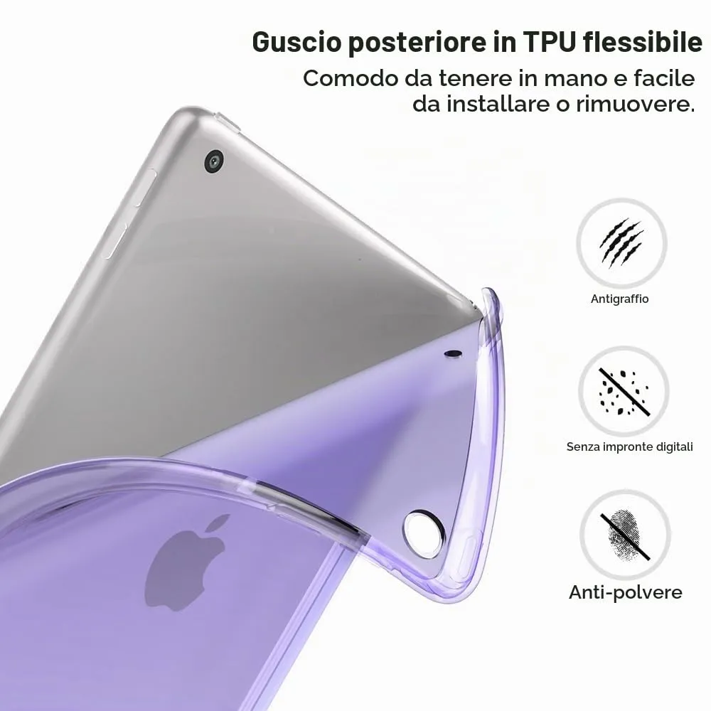 MoKo Cover for iPad 9th/8th/7th Gen 10.2" (2021/2020/2019), Lilla - immagine 6