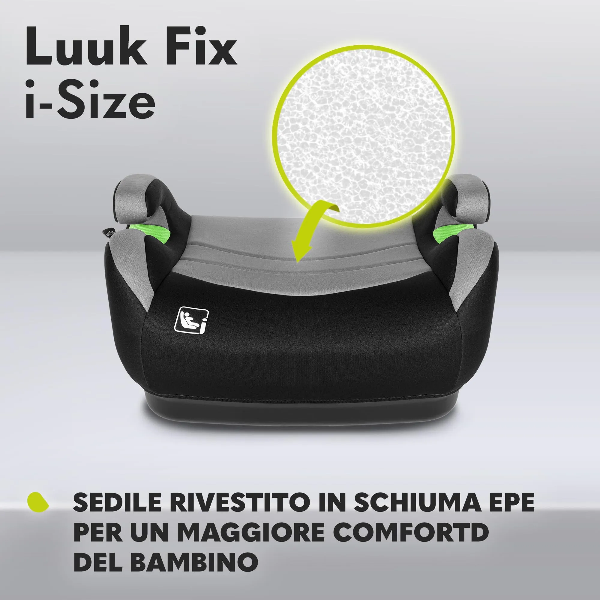 Lionelo Luuk Fix i-Size Rialzo Auto ISOFIX 125-150 cm - immagine 5