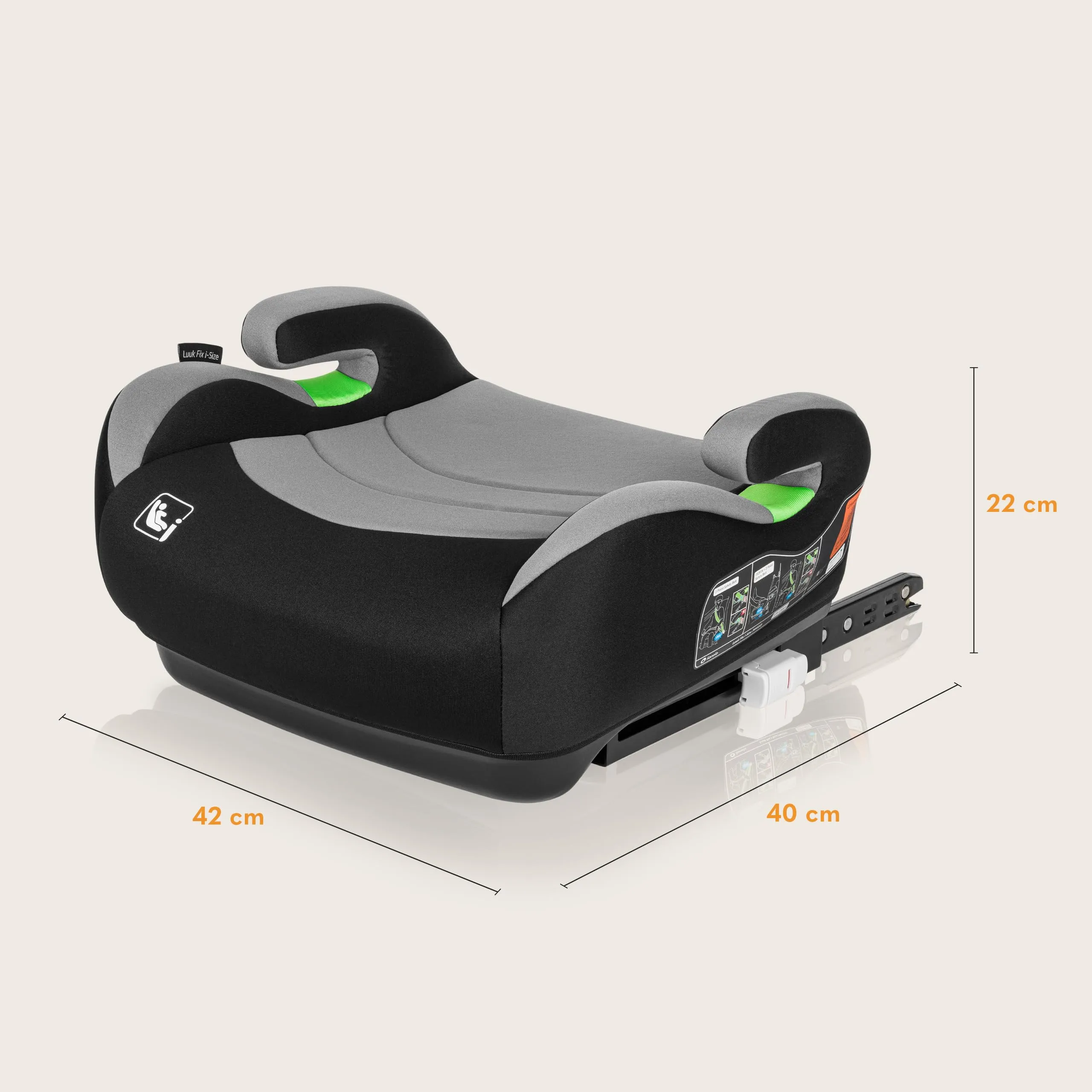 Lionelo Luuk Fix i-Size Rialzo Auto ISOFIX 125-150 cm - immagine 9