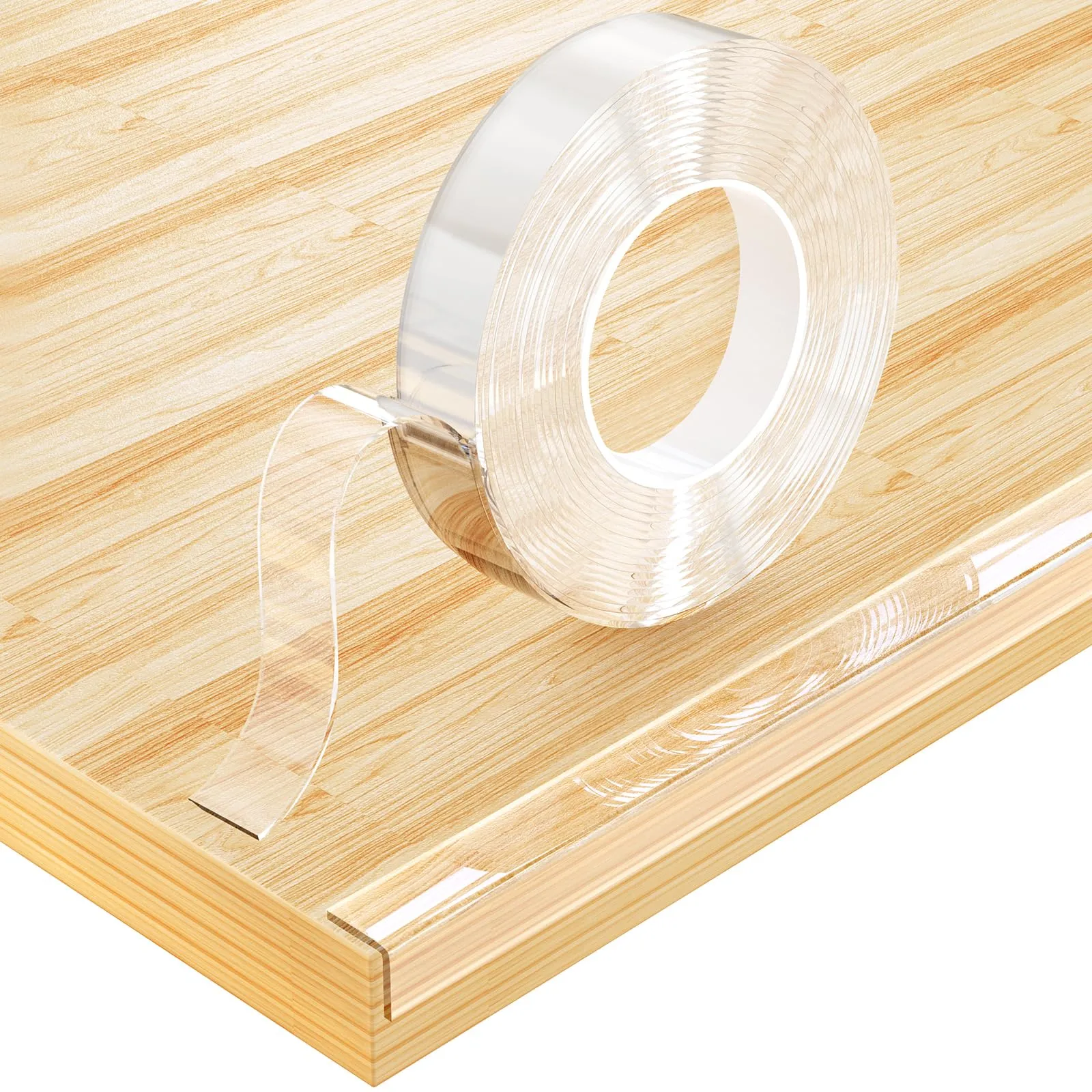 Vicloon Paraspigoli per Bambini, 5m Trasparenti in PVC, Protezione Angoli Autoadesiva Extra Spessa per Mobili e Tavoli - immagine 1