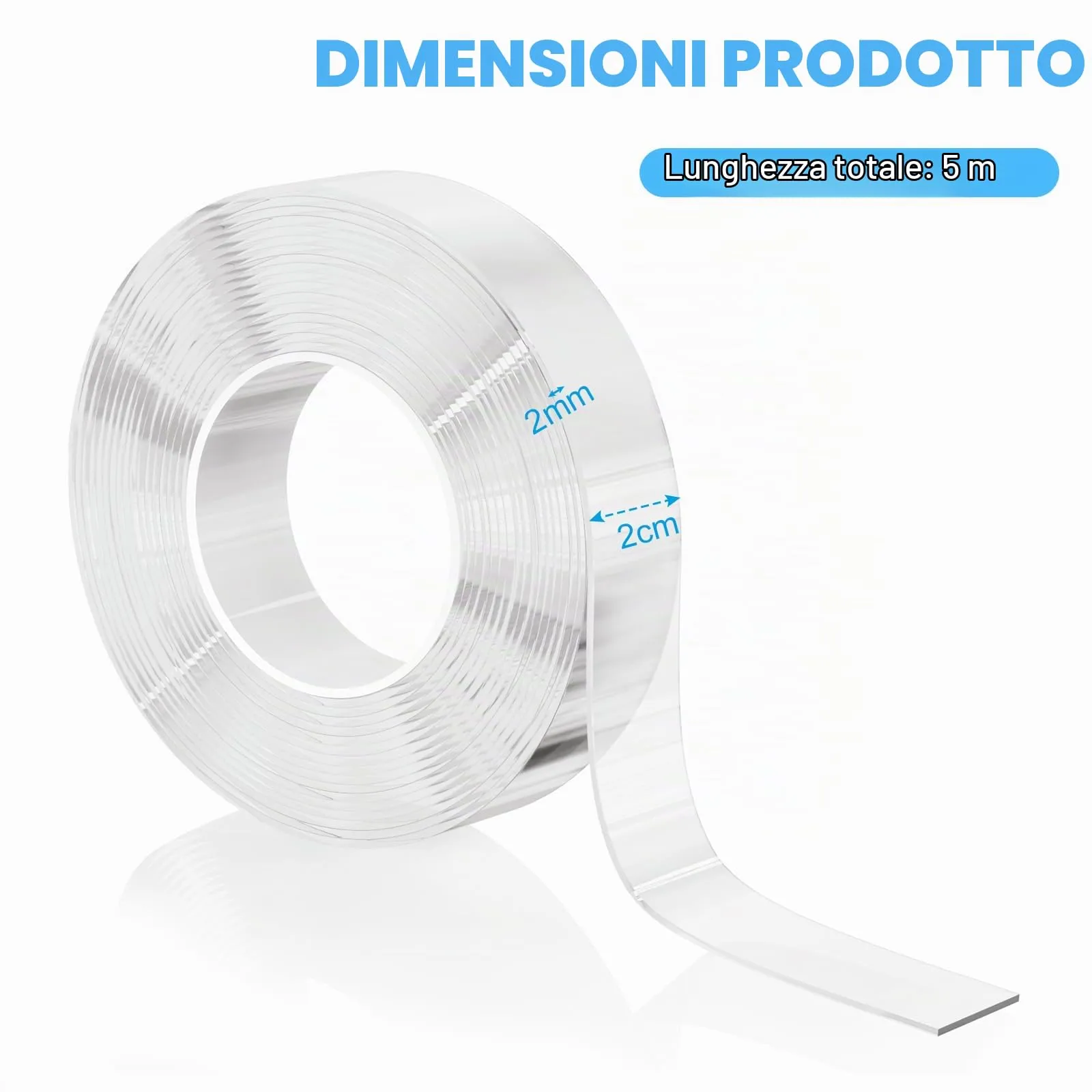 Vicloon Paraspigoli per Bambini, 5m Trasparenti in PVC, Protezione Angoli Autoadesiva Extra Spessa per Mobili e Tavoli - immagine 2