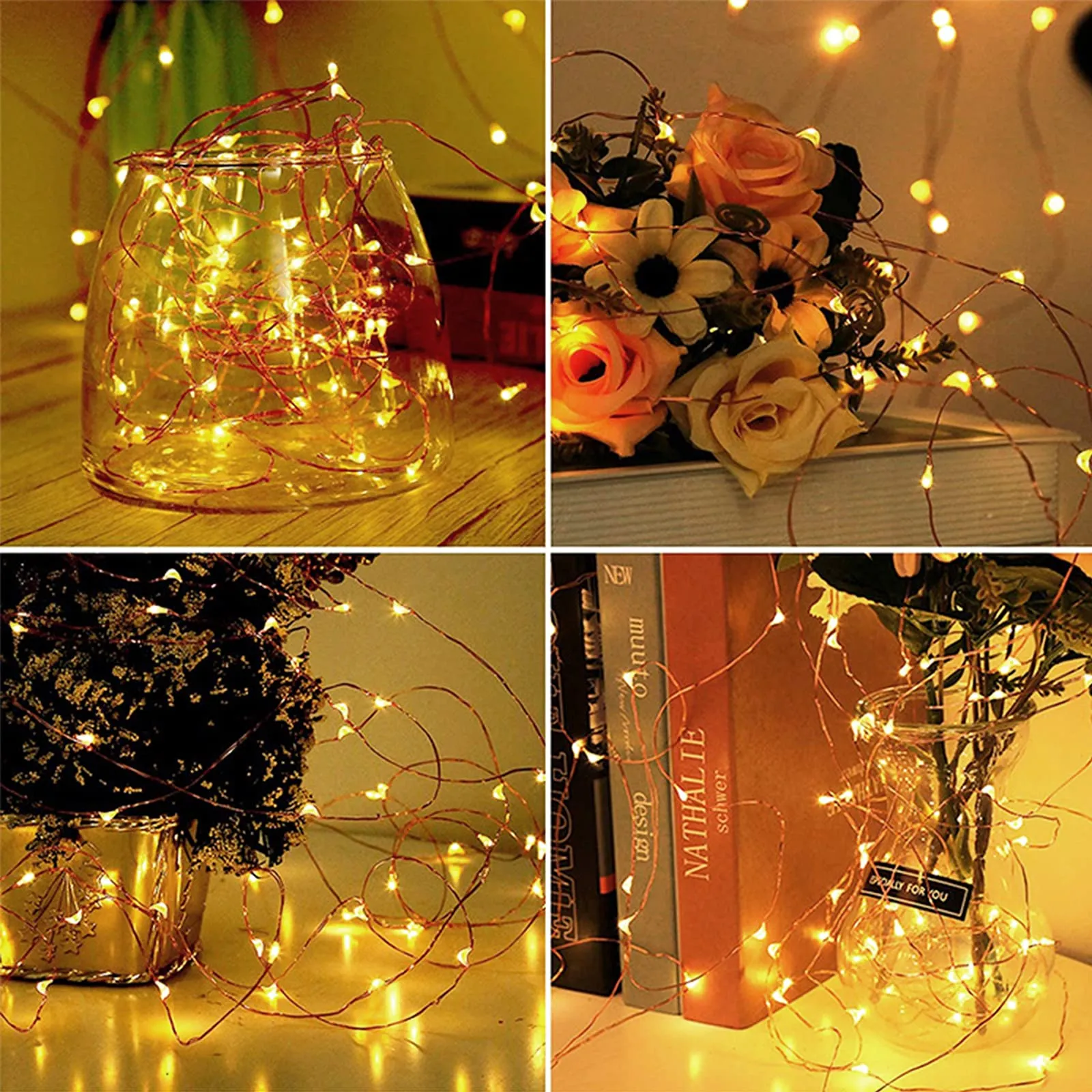 Jsdoin LED Fairy Lights, 10m 100 LEDs, Battery Powered, Warm White - immagine 7