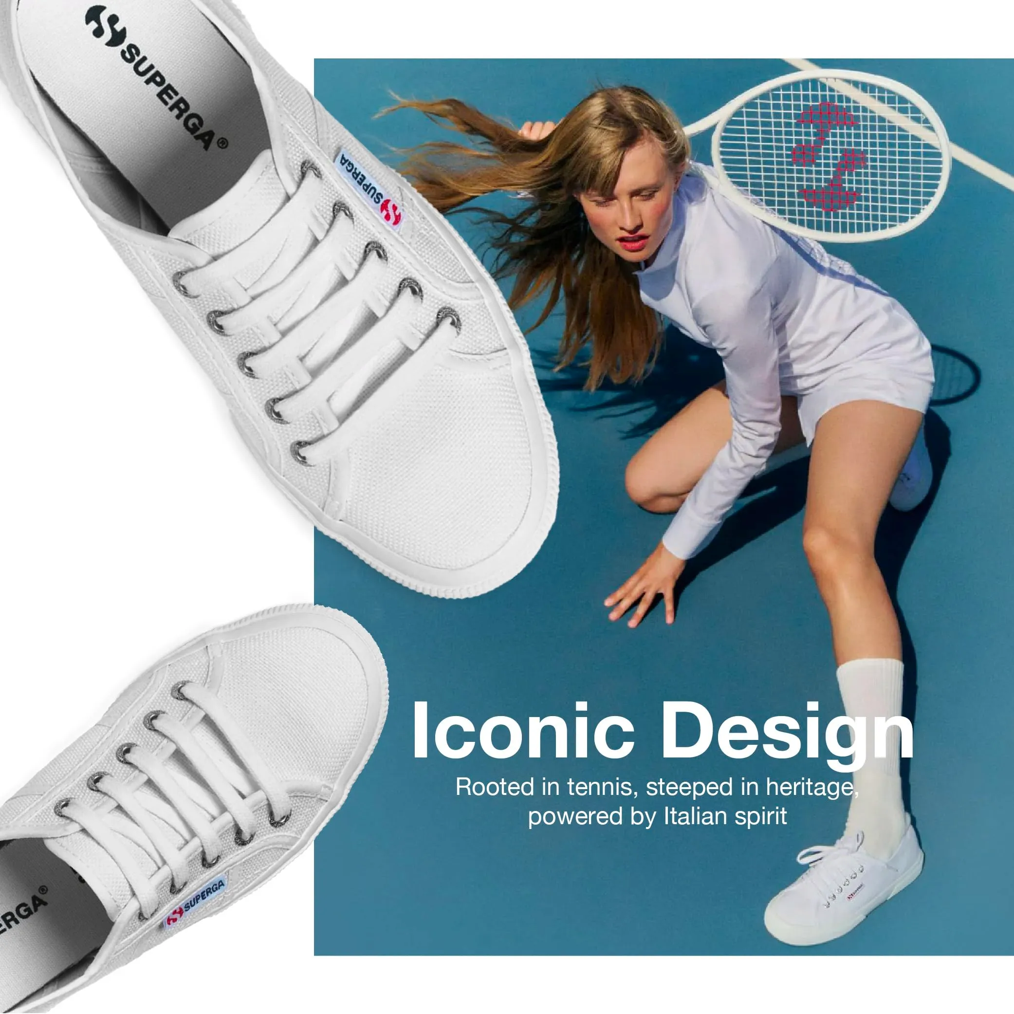 Superga 2750 Cotu Classic Donna Sneaker - Bianco, 41 EU - immagine 4