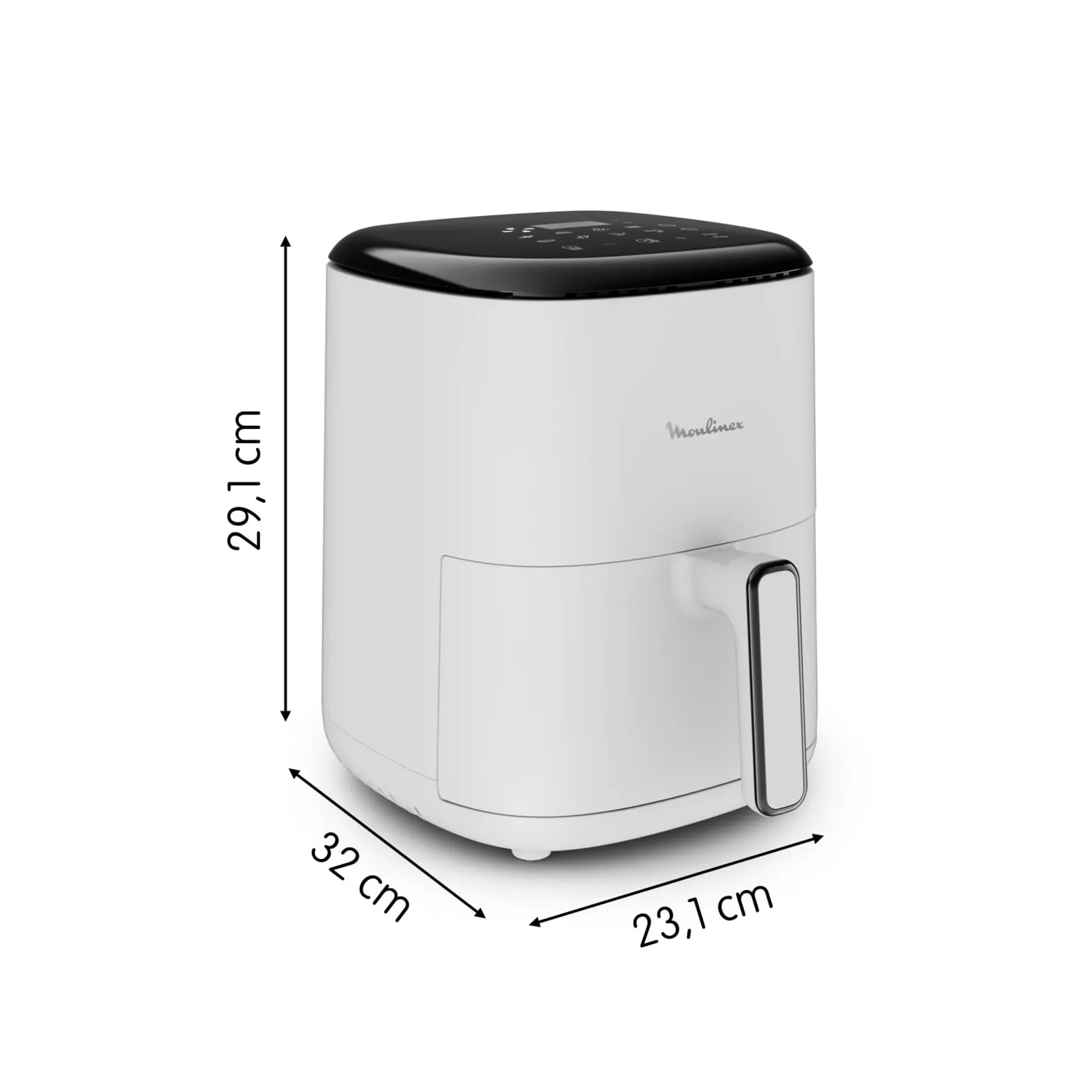Moulinex Easy Fry Compact Friggitrice ad Aria, 3L, 1300W, 10 Programmi, EZ145A - immagine 7