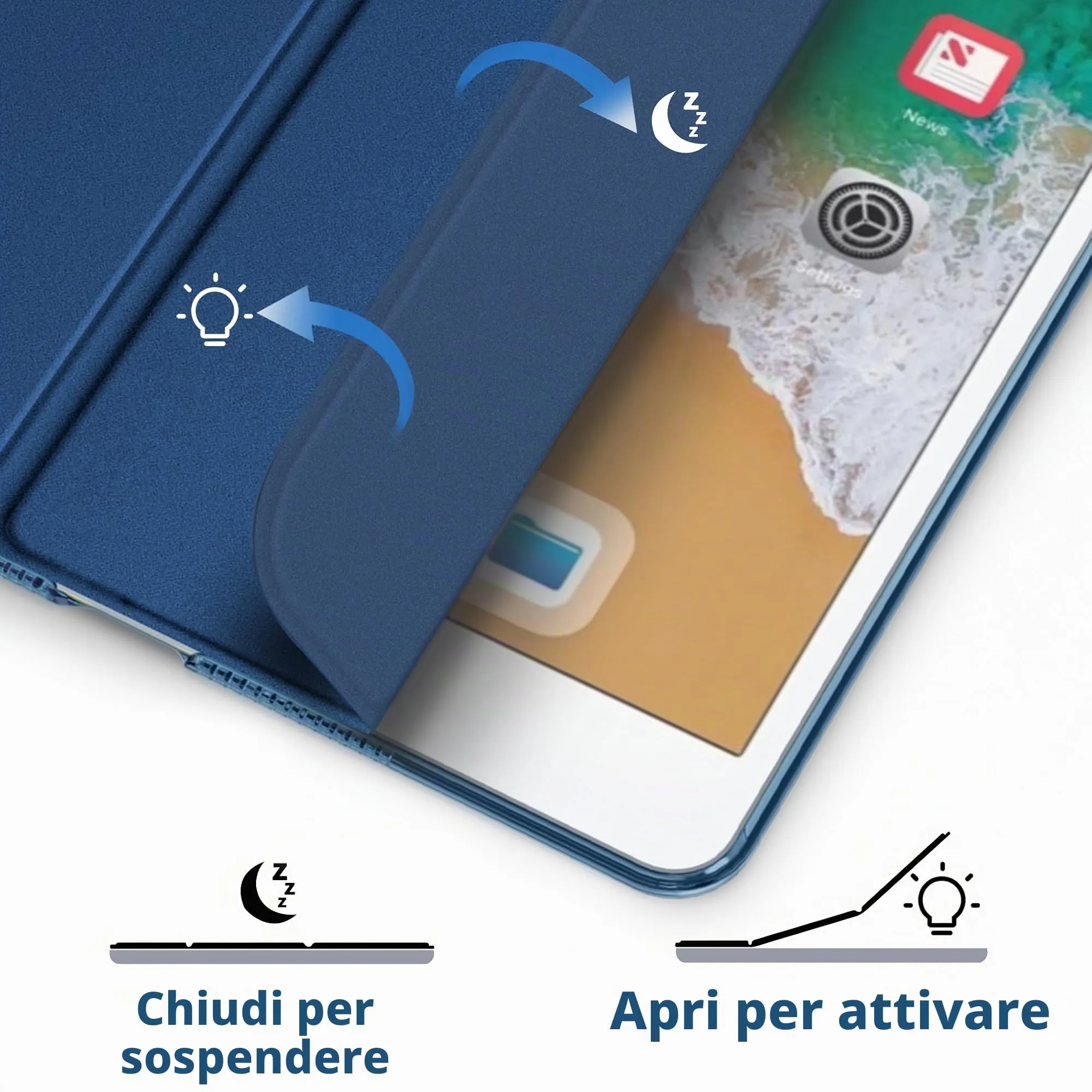 EasyAcc Custodia Cover per iPad 9/8/7 Generazione 10.2 pollici - immagine 3