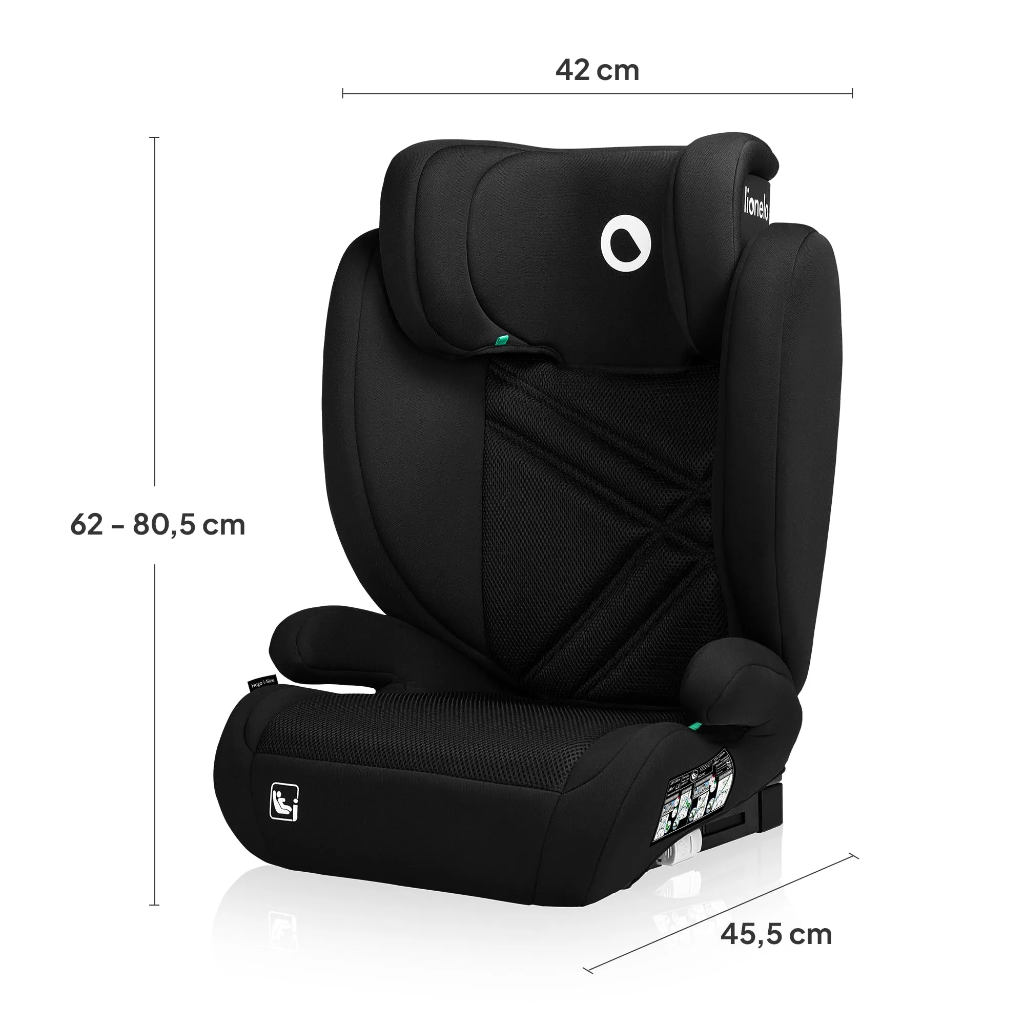 Lionelo Hugo i-Size Seggiolino Auto ISOFIX Gruppo 2-3 100-150cm - immagine 9