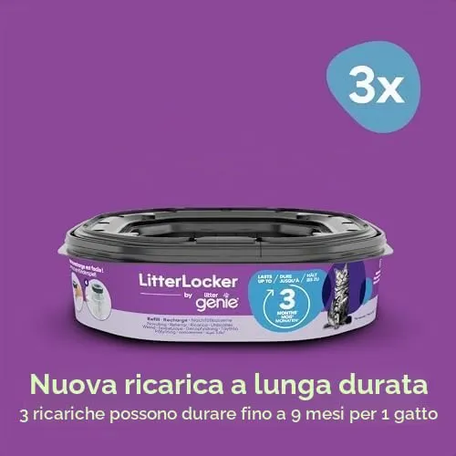 Litter Genie Ricariche XL Ottagonali per Lettiera, Set da 3 - immagine 6