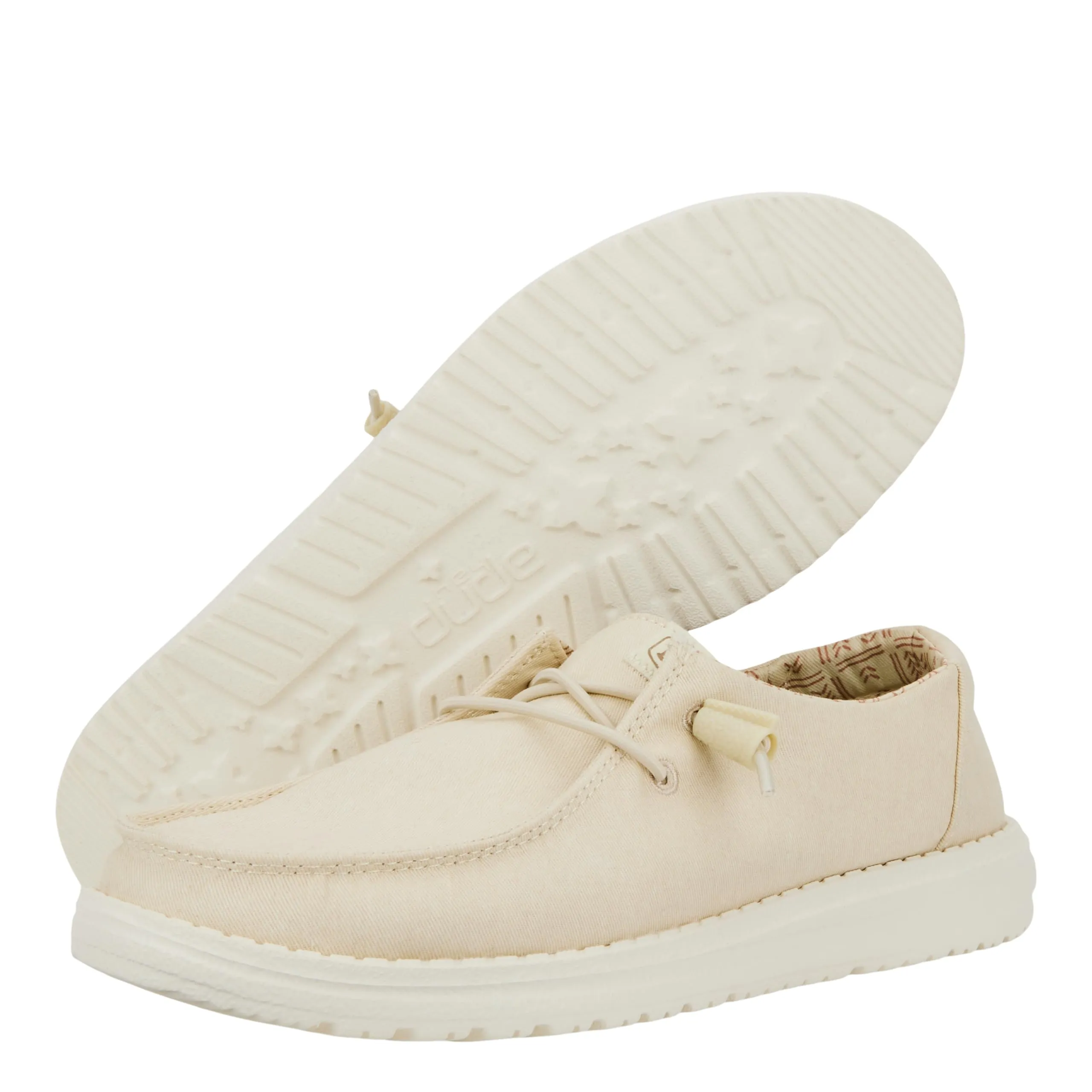 HEYDUDE Wendy Canvas Slip-On Donna, Bianco Crema, 38 EU - immagine 3
